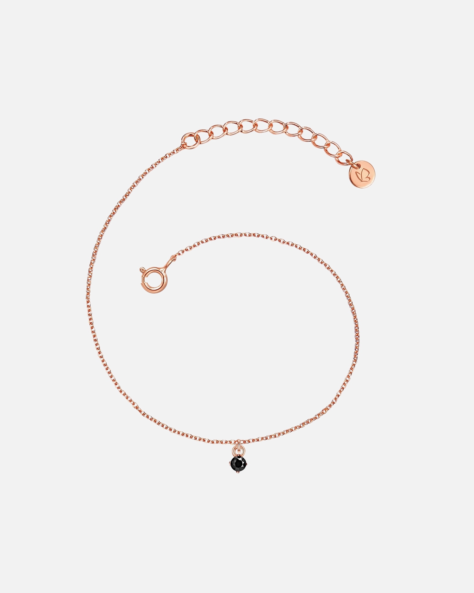 Bransoletka dla Kobieta Bransoletka z Srebro wysokiej próby w Różowy złoty 17,0 cm Basislänge + 4,0 cm Verlängerung