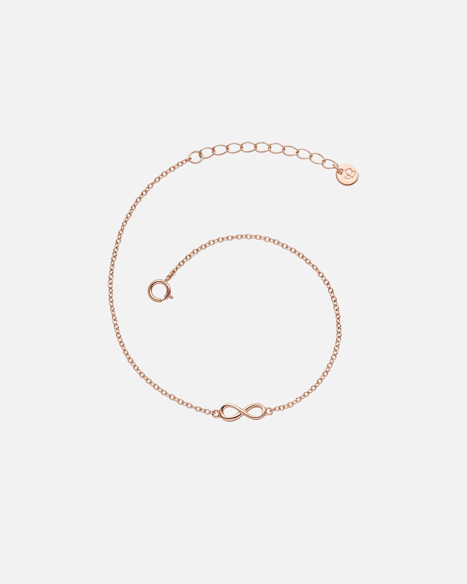 Bransoletka dla Kobieta Glanzstücke München Srebrna bransoleta Infinity srebro wysokiej próby żółte złoto 17,0 cm Basislänge + 3,0 cm Verlängerung