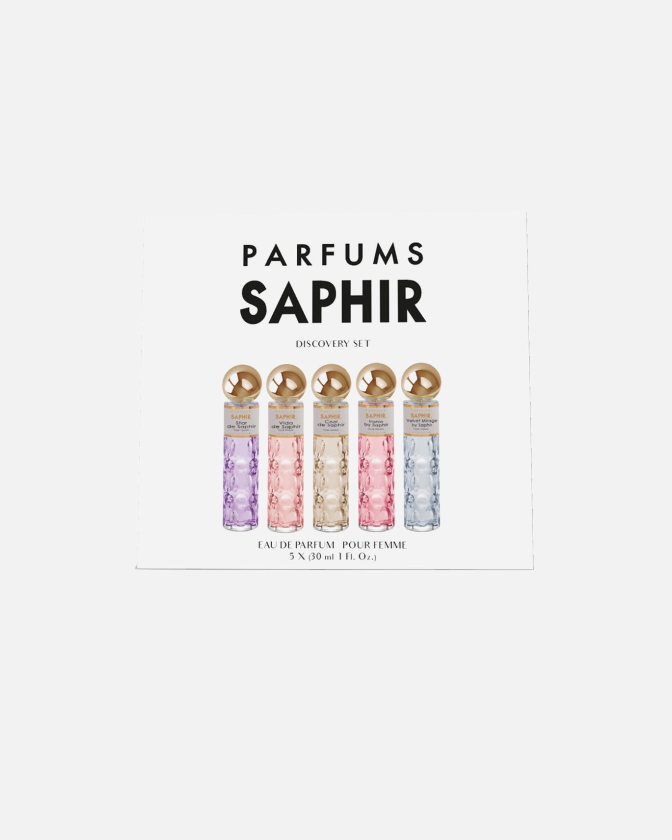 Zestaw zapachowy dla Kobieta Saphir Parfum Discovery Set 1 Sztuka