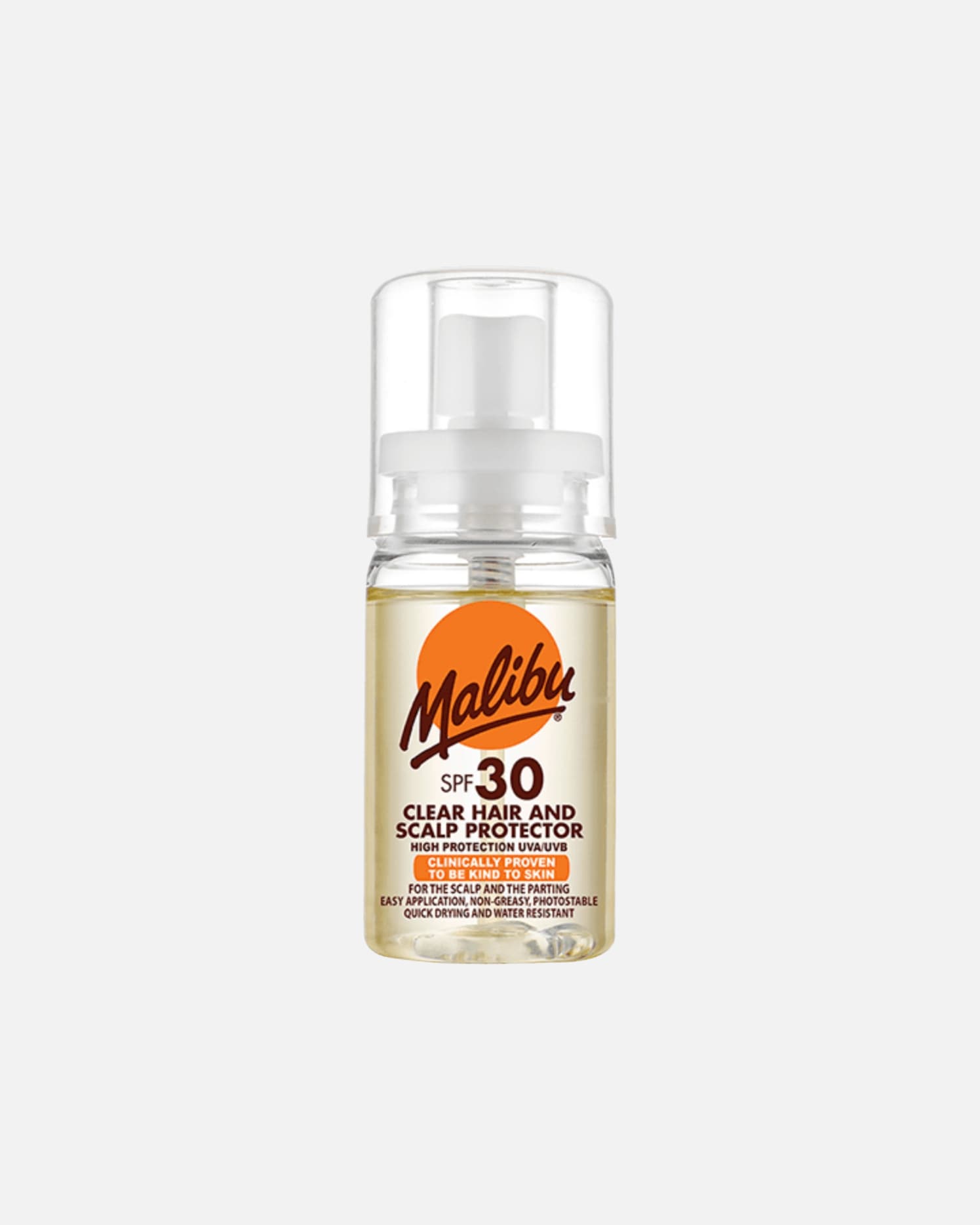 Spray do linii włosów dla Unisex Clear Hair & Scalp Protector spray ochronny przed słońcem do skóry głowy i linii włosów SPF30 50 ml