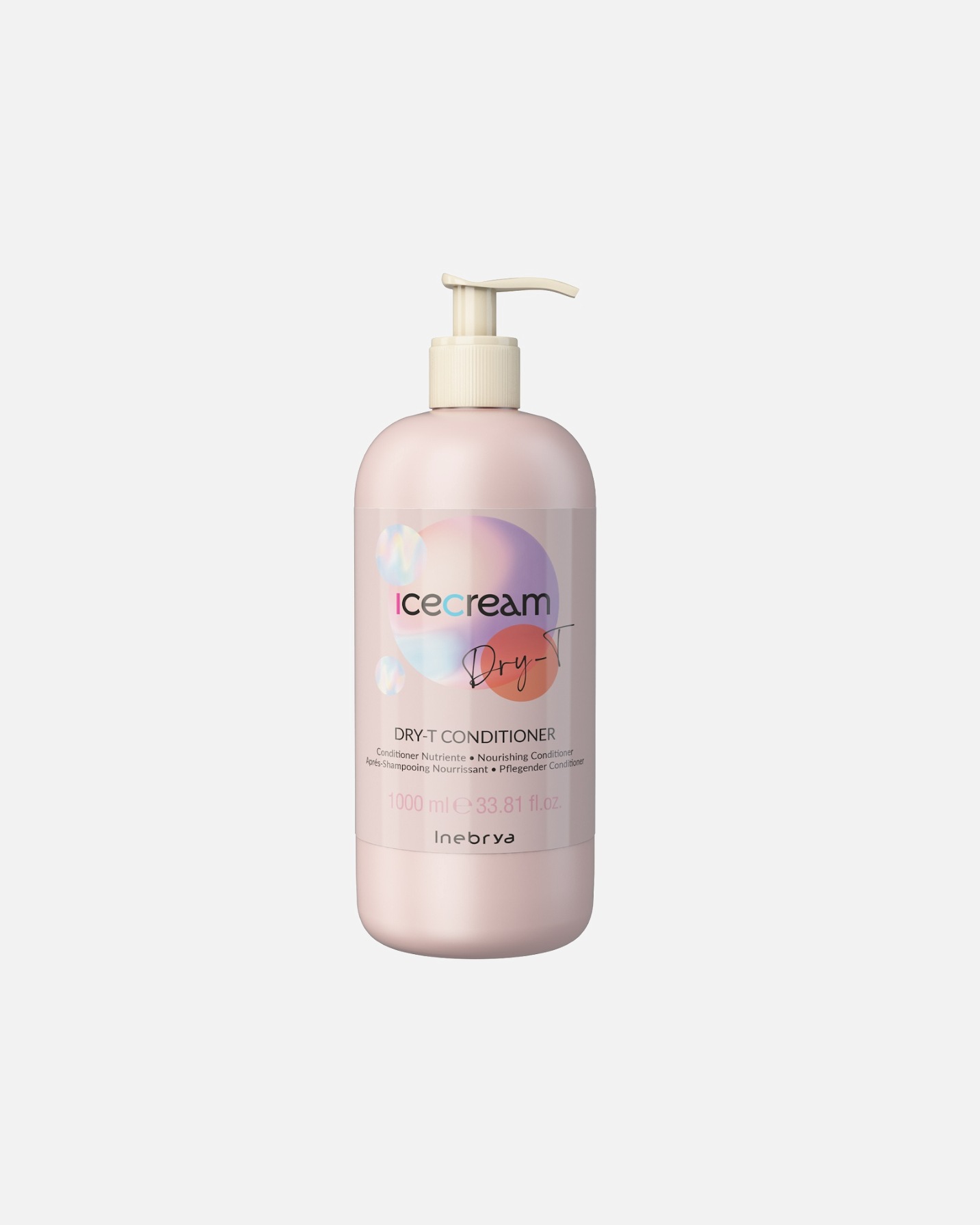 Odżywka do włosów do spłukiwania dla Kobieta Inebrya Ice Cream Dry-T - gama produktów nawilżających 1000 ml