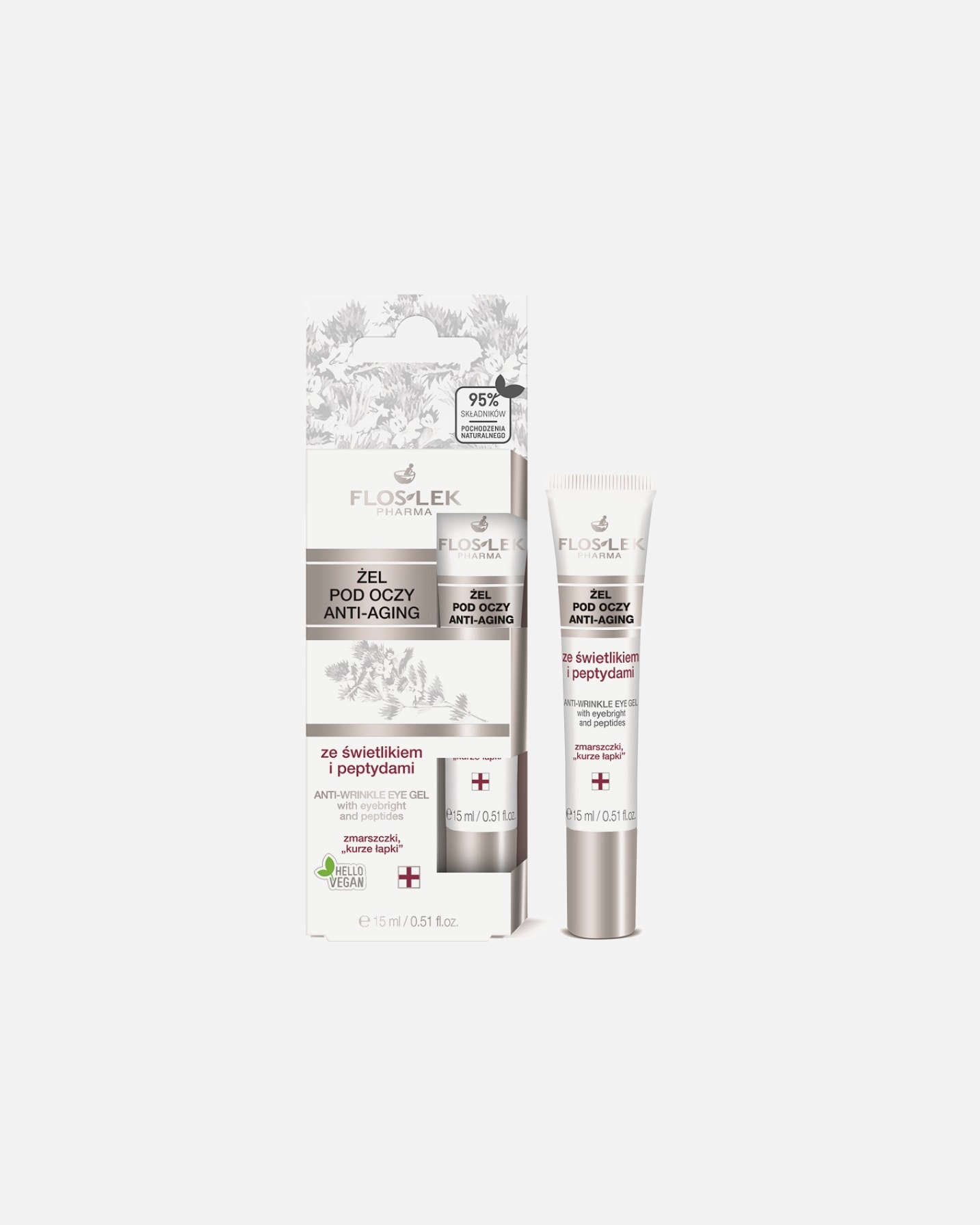 Żel do golenia dla Kobieta Floslek Żel pod oczy anti-aging 15 ml