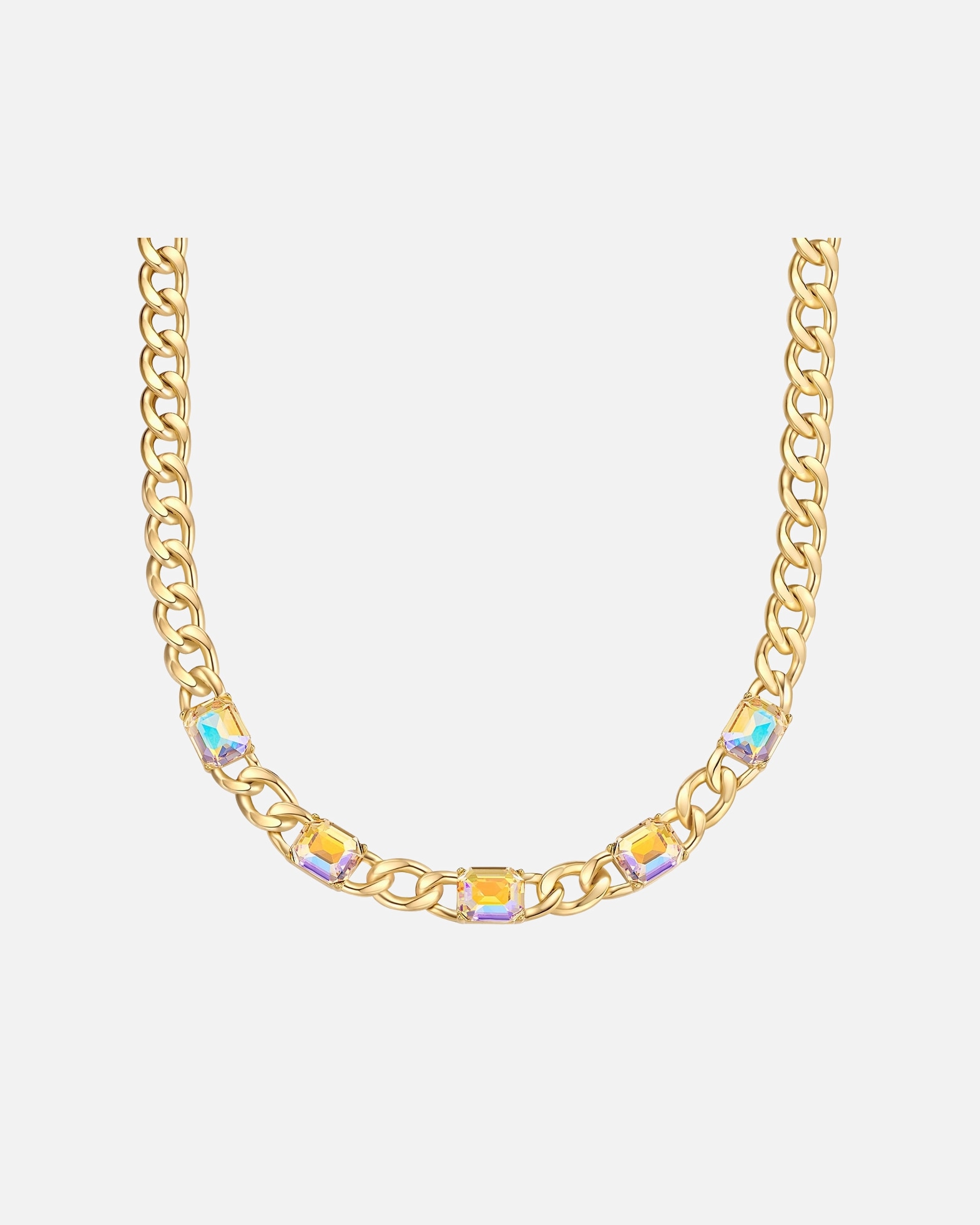 Naszyjnik dla Kobieta Yokoamii Łańcuszek w Mosiadz z Żółte złoto 42,0 cm Basiskette + 5,0 cm Verlängerung