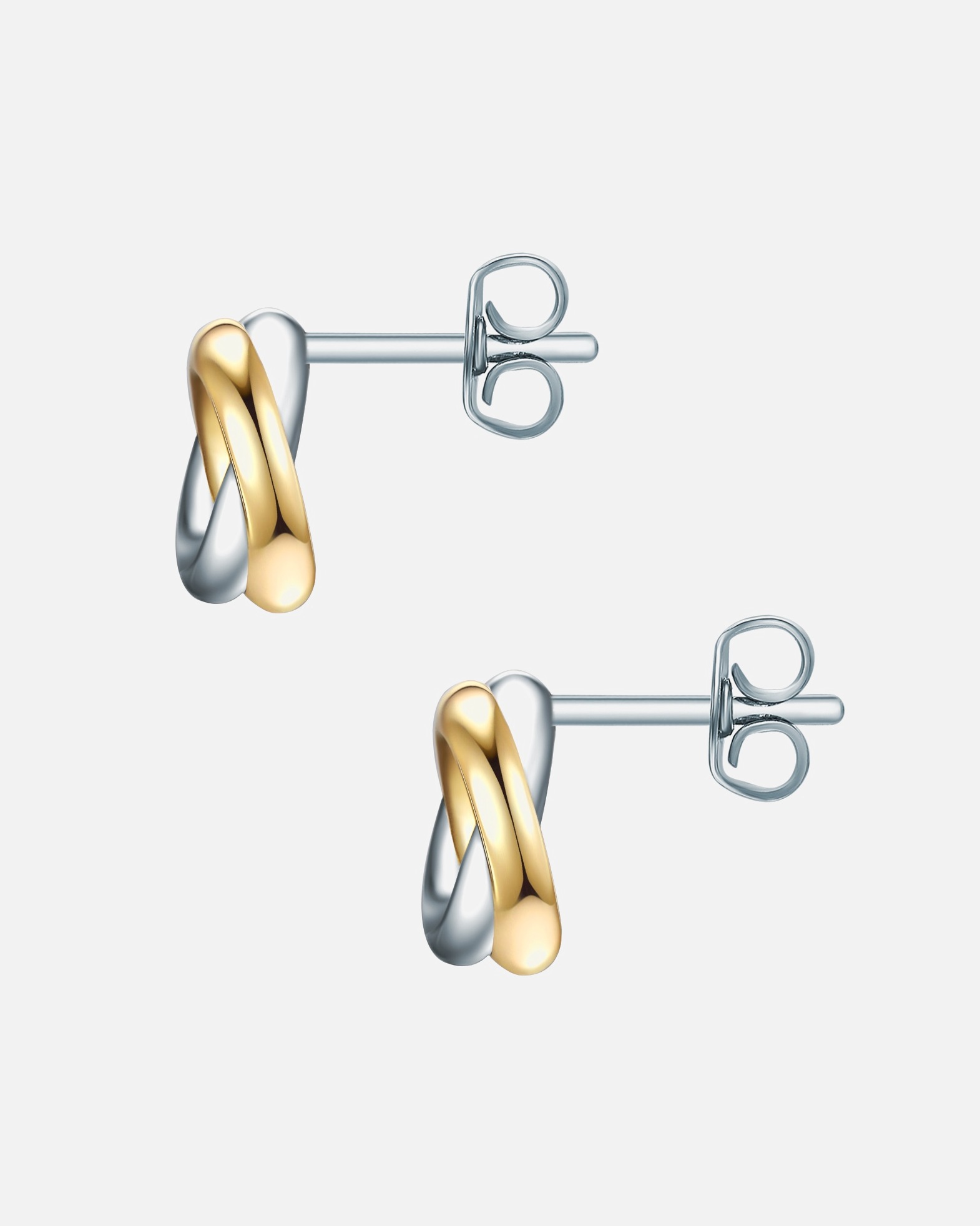 Kolczyki dla Kobieta Rafaela Donata Srebrne kolczyki sztyfty srebro wysokiej próby srebro/żółte złoto 8,6 mm