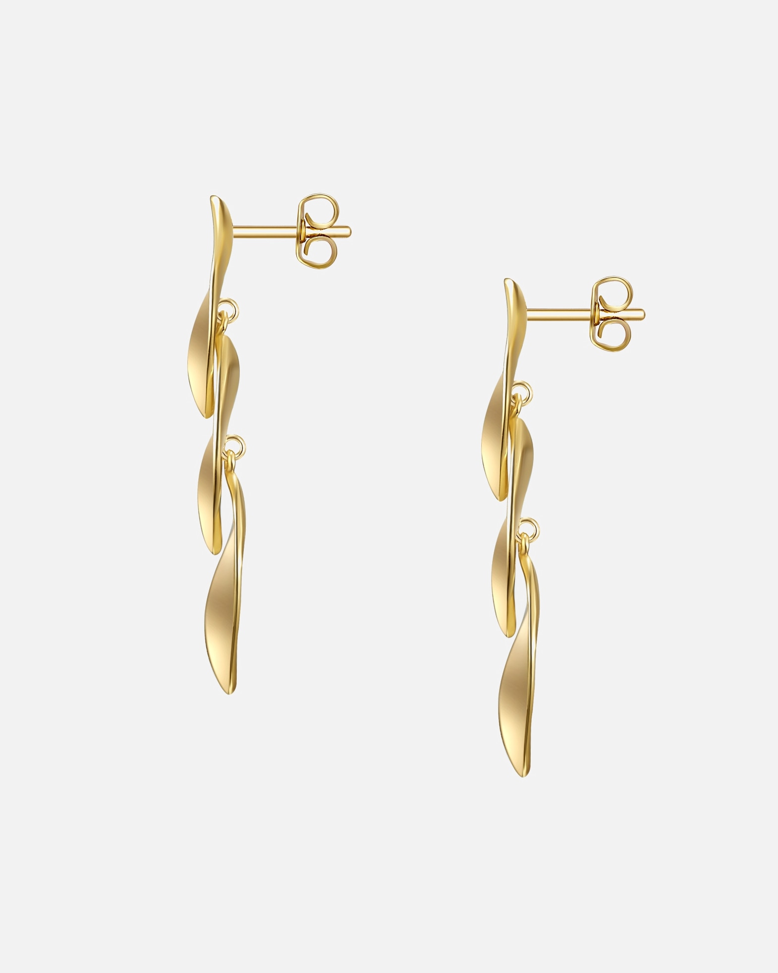 Kolczyki dla Kobieta Glanzstücke München Kolczyki z Srebro wysokiej próby w Żółte złoto 38,3 mm