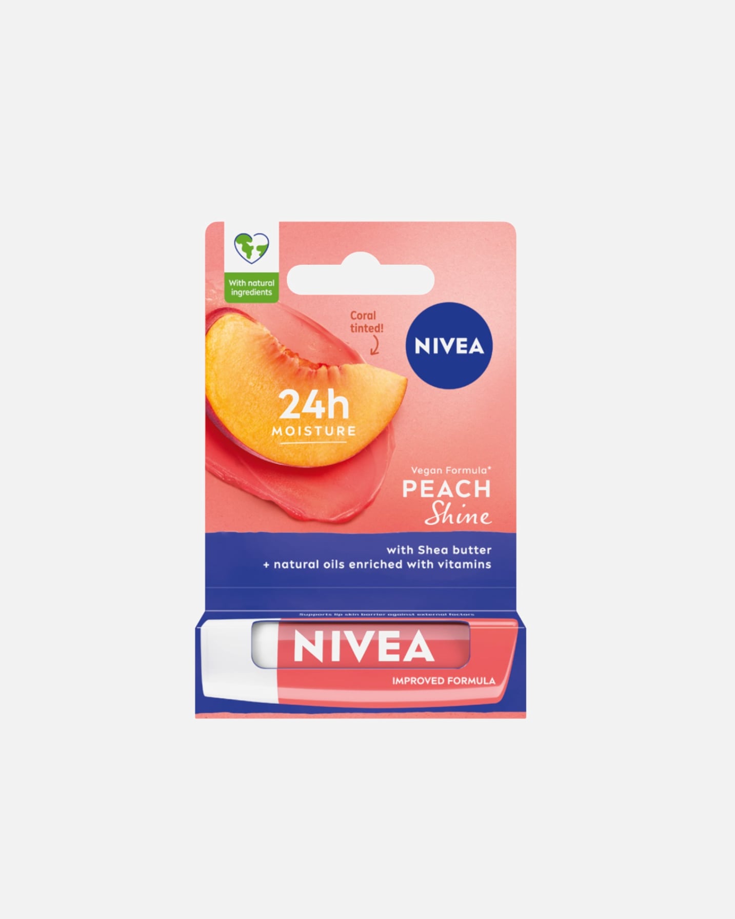 Pomadka do ust dla Kobieta NIVEA 24H Moisture Lip Peach Shine