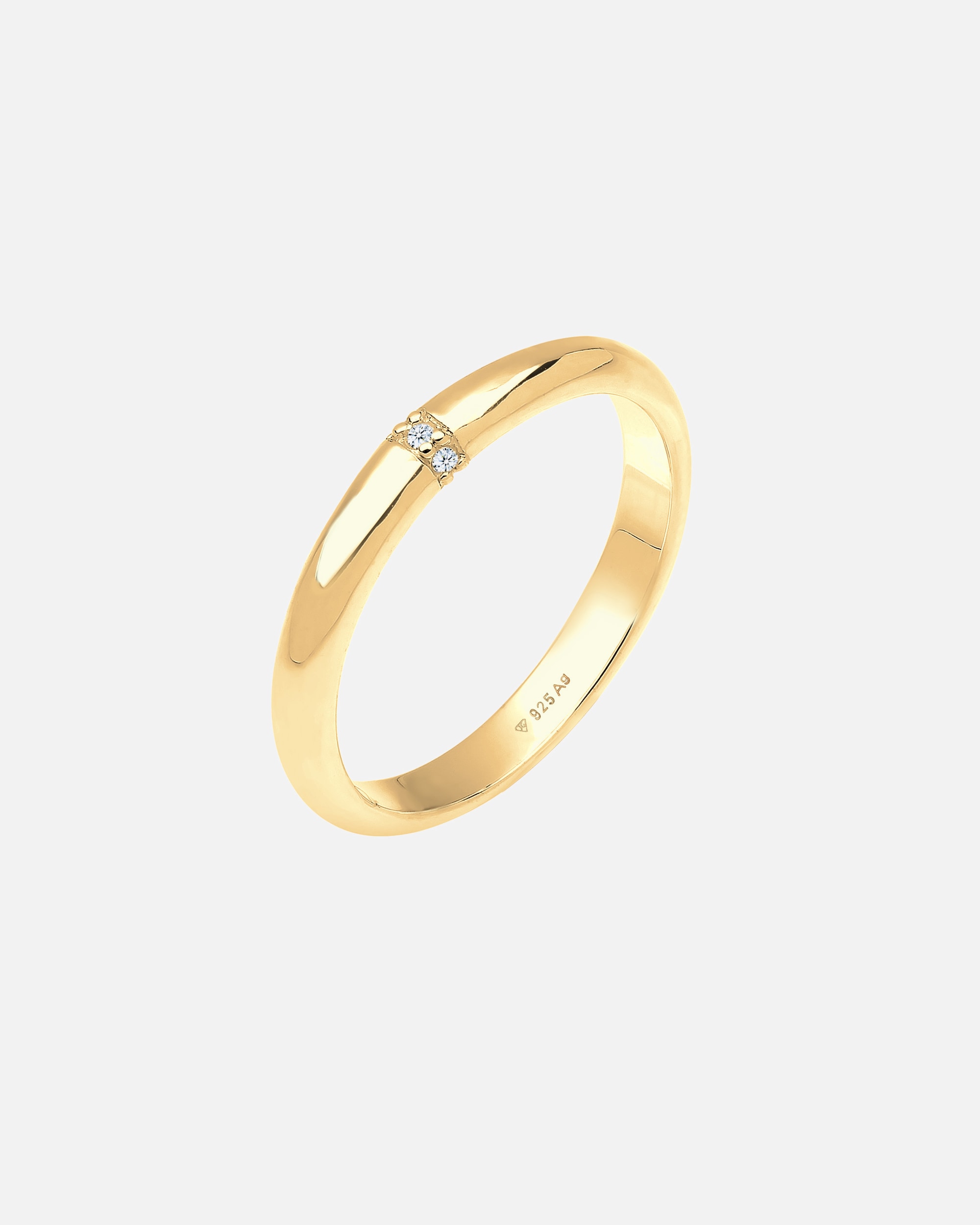 Pierścionek dla Kobieta Elli DIAMONDS Diamant 0.045 ct. Klassik Verlobung 925 Silber 56