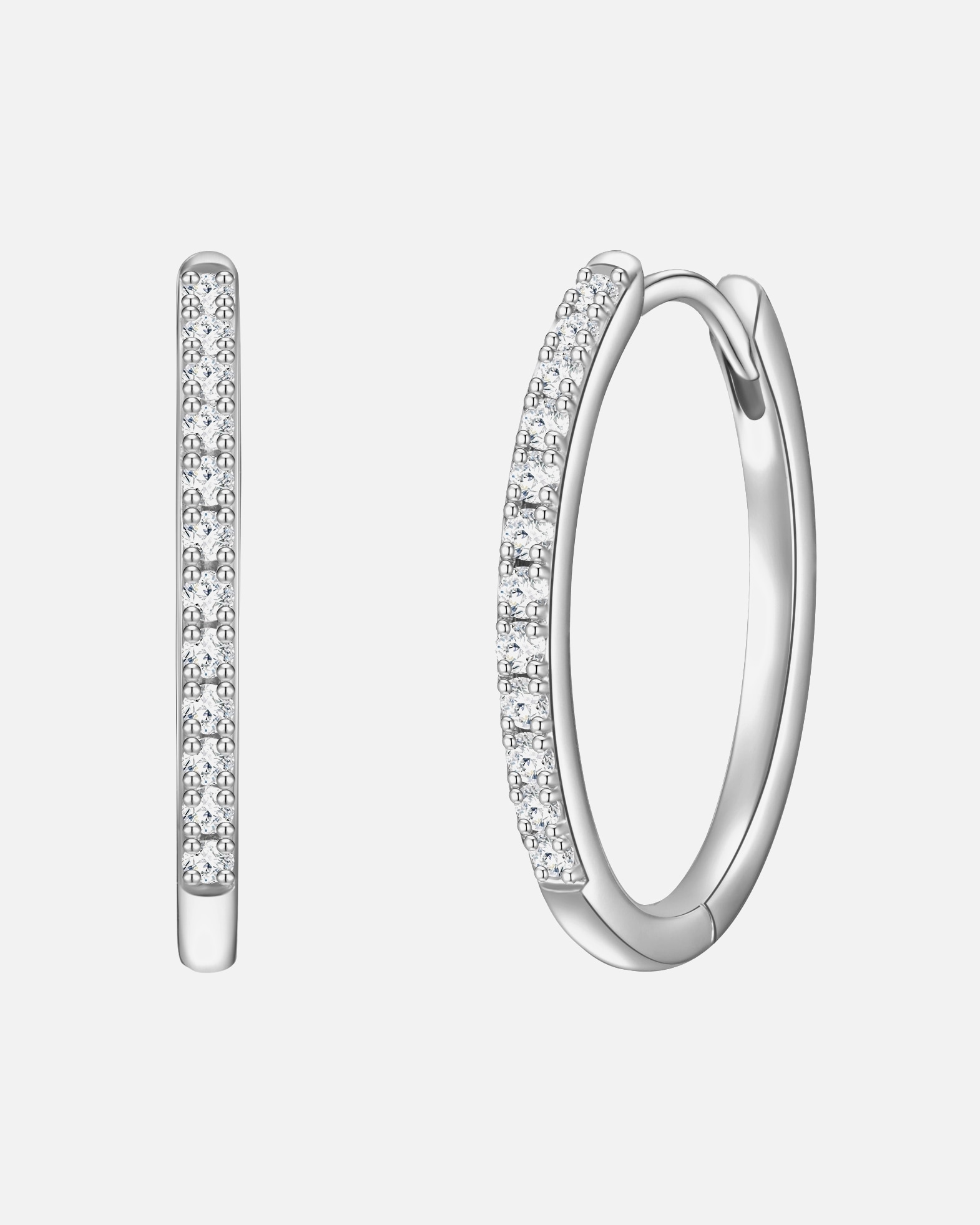 Obrączki dla Kobieta Glanzstücke München Kolczyki z Srebro wysokiej próby w Srebrny 23,6 mm