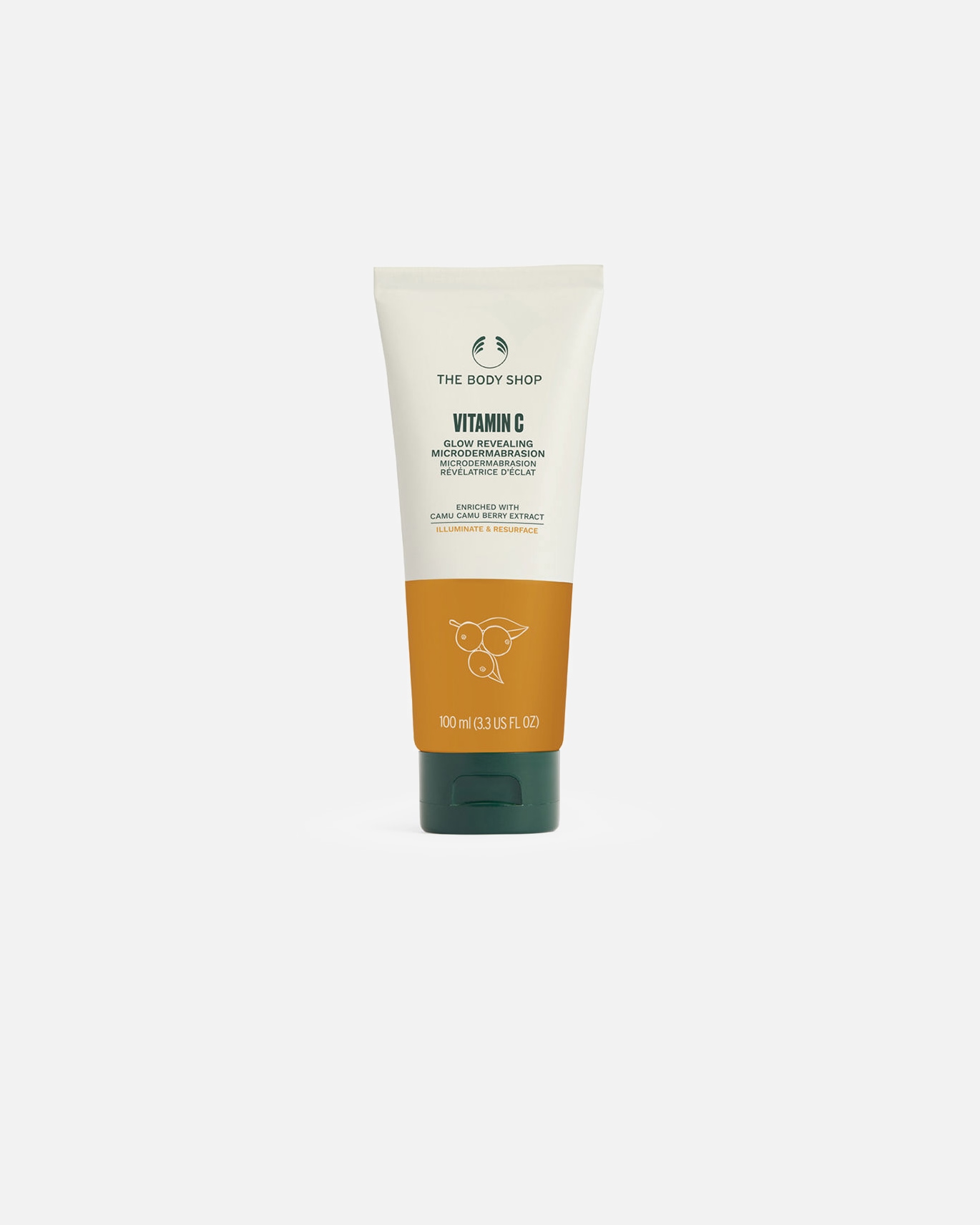 Peeling do twarzy dla Unisex Rozświetlająca mikrodermabrazja z WITAMINĄ C 100 ml