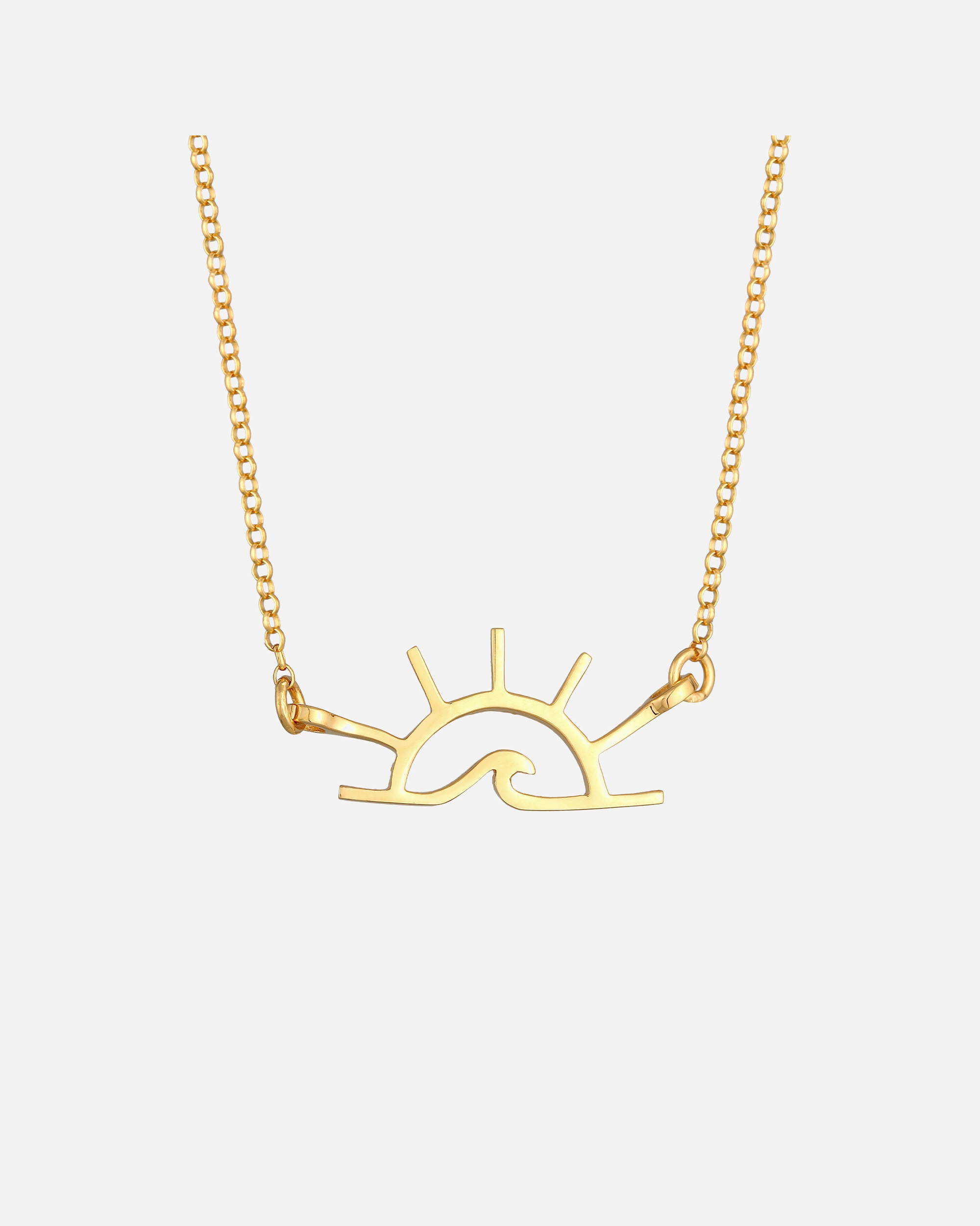 Naszyjnik dla Kobieta Elli Damska zawieszka wschód słońca zawieszka motyw lata w srebrze 925 Sterling Silver goldfarben