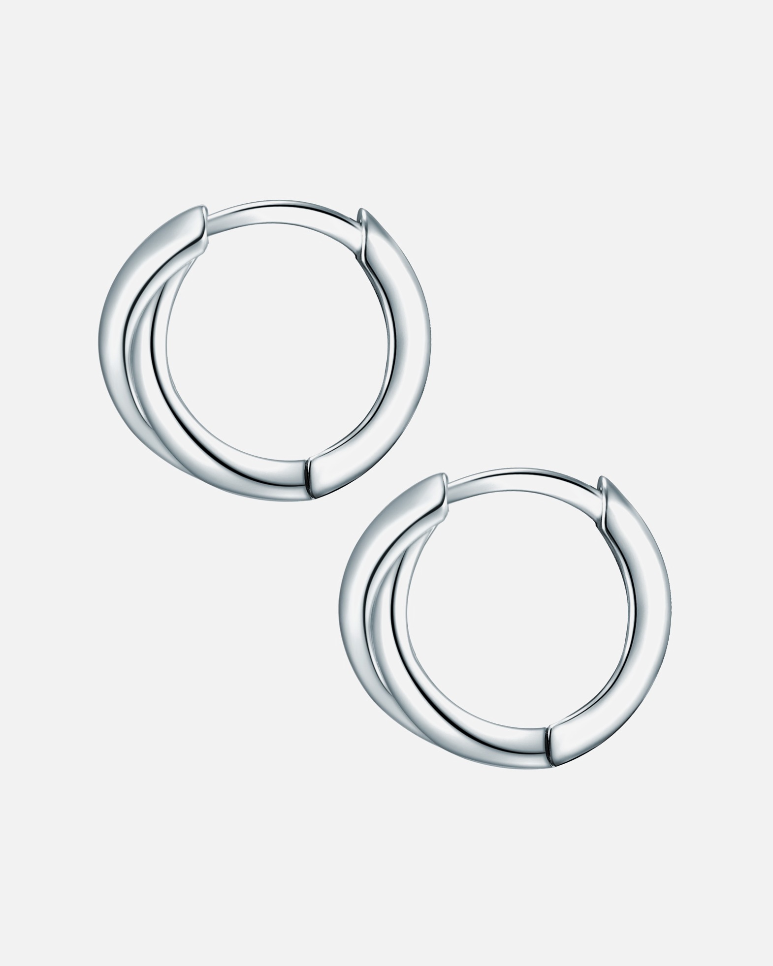 Obrączki dla Kobieta Rafaela Donata Srebrne kolczyki kreole srebro wysokiej próby srebrny 12,2 mm