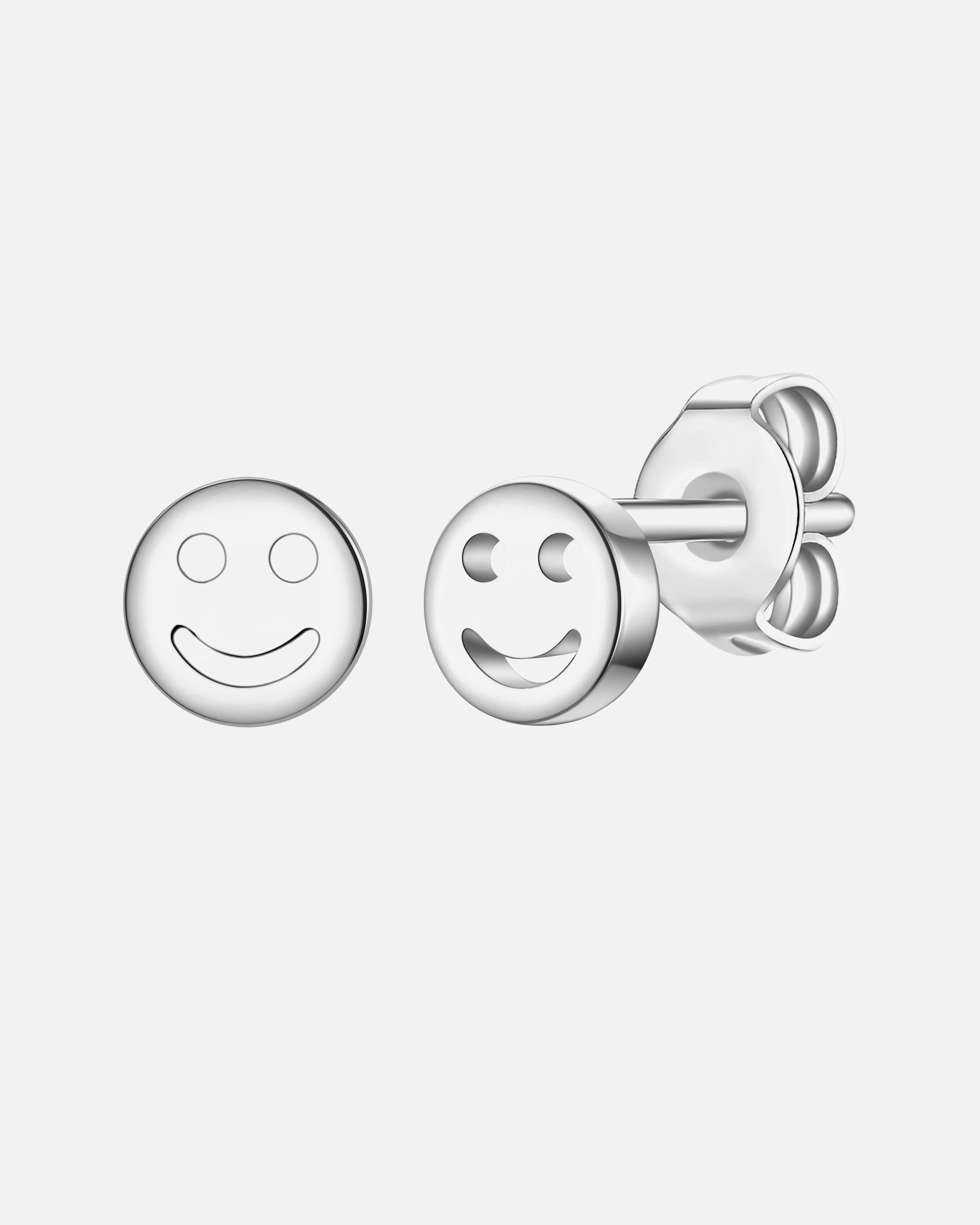 Kolczyki dla Kobieta Kolczyki Lucky Face z Srebro wysokiej próby w Srebrny 4,8 mm