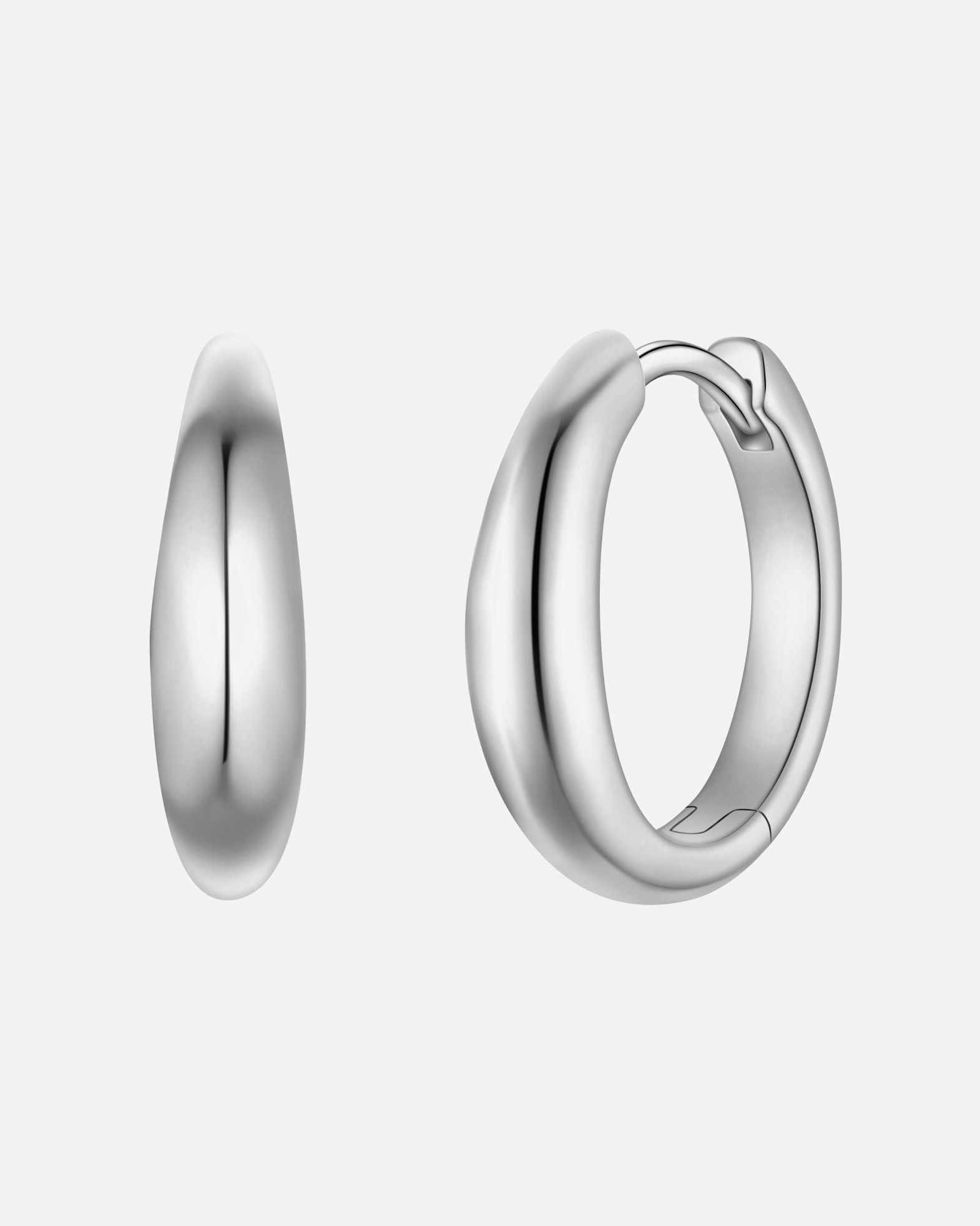 Obrączki dla Kobieta Glanzstücke München Kolczyki kola ze srebra próby 925 w kolorze srebrnym 13,8 mm