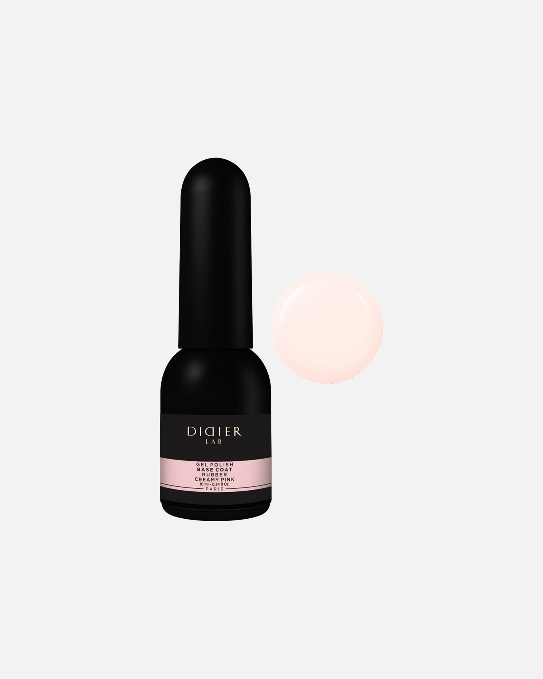 Lakier do paznokci dla Unisex Didier LAB Kamuflująca baza kauczukowa creamy pink