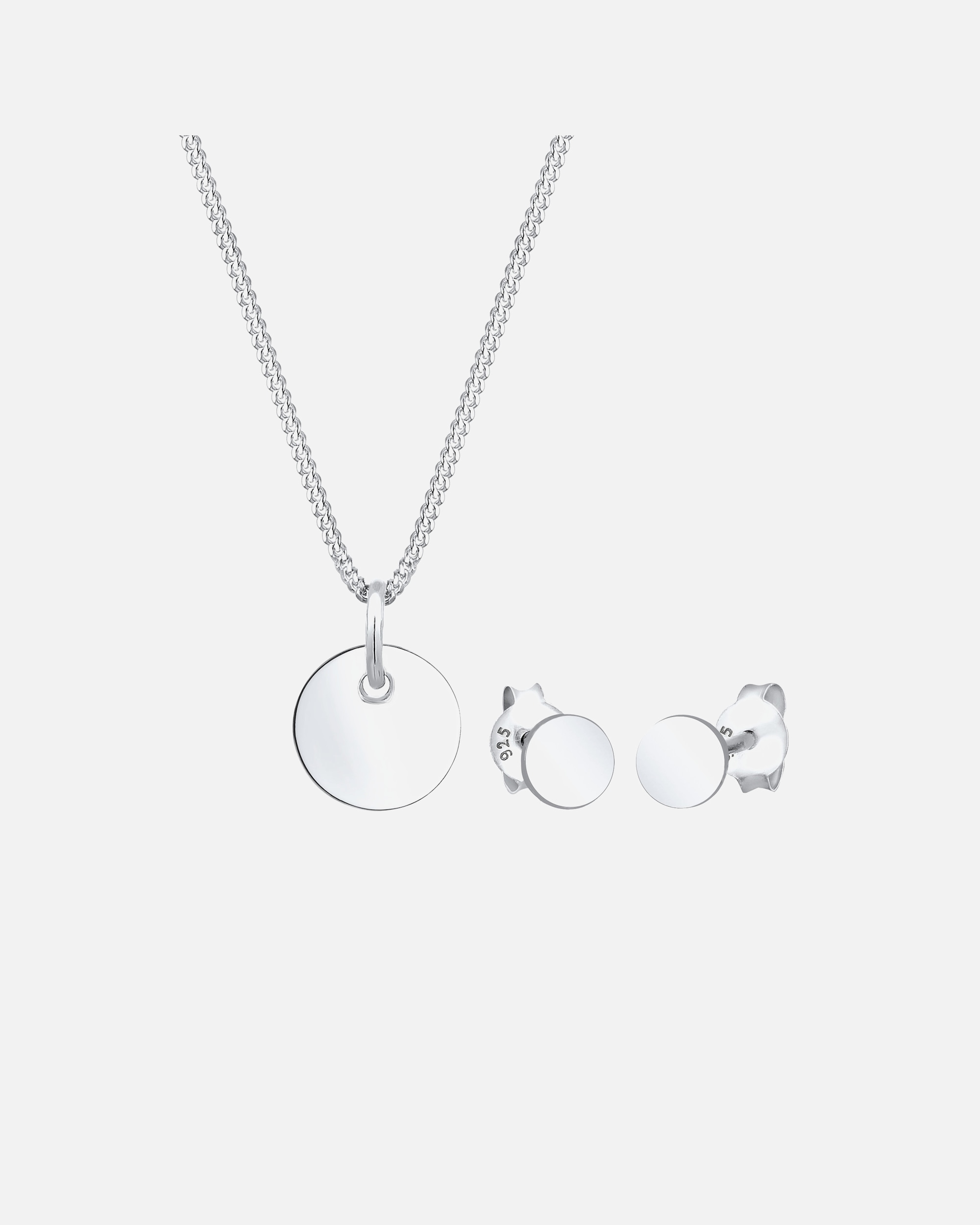 Ozdoby dla Kobieta Elli Damska płytka Geo Basic Trend w srebra próby 925 silberfarben