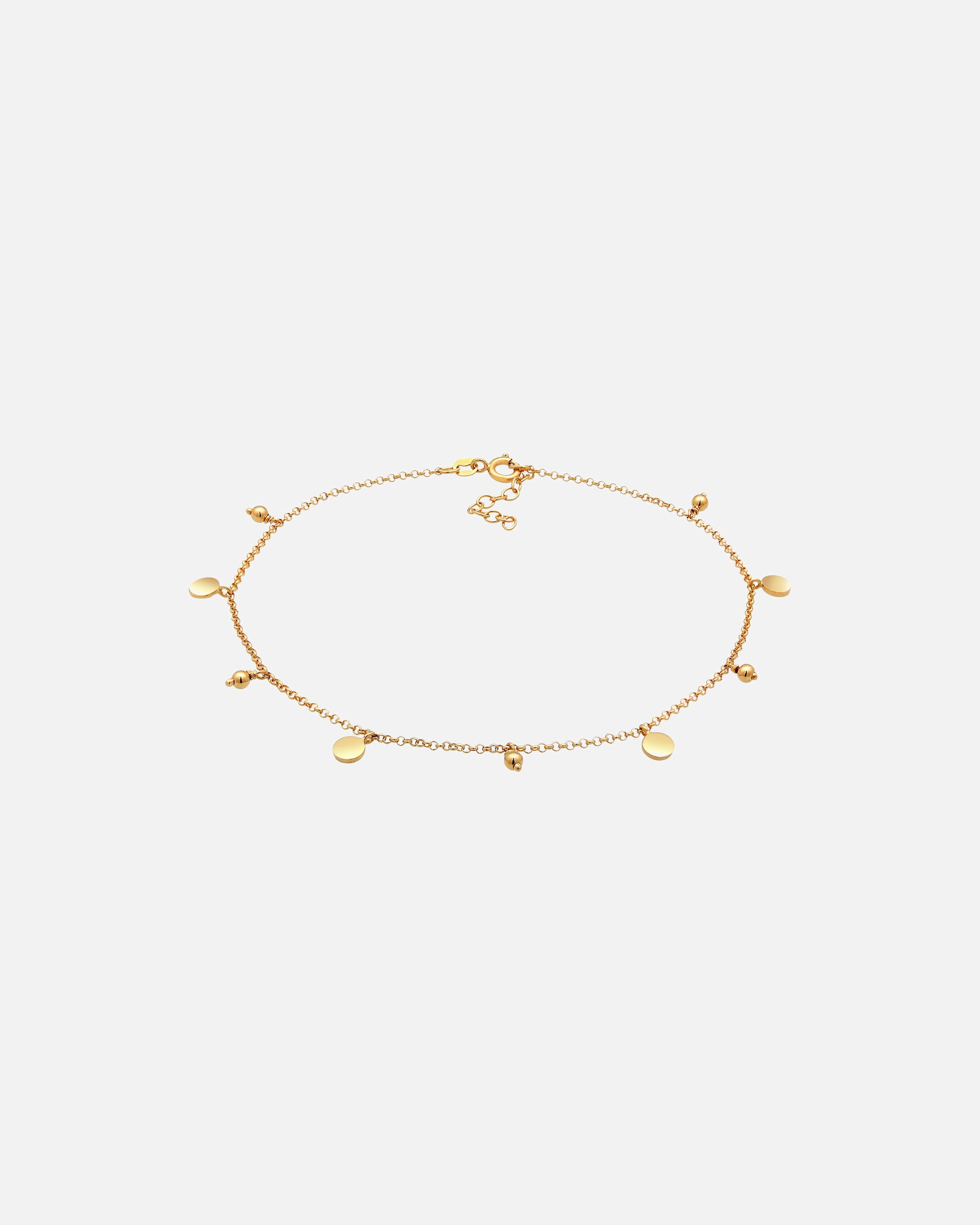 Ozdoby dla Kobieta Elli Damski łańcuszek na kostkę Boho Style w srebrze próby 925 goldfarben