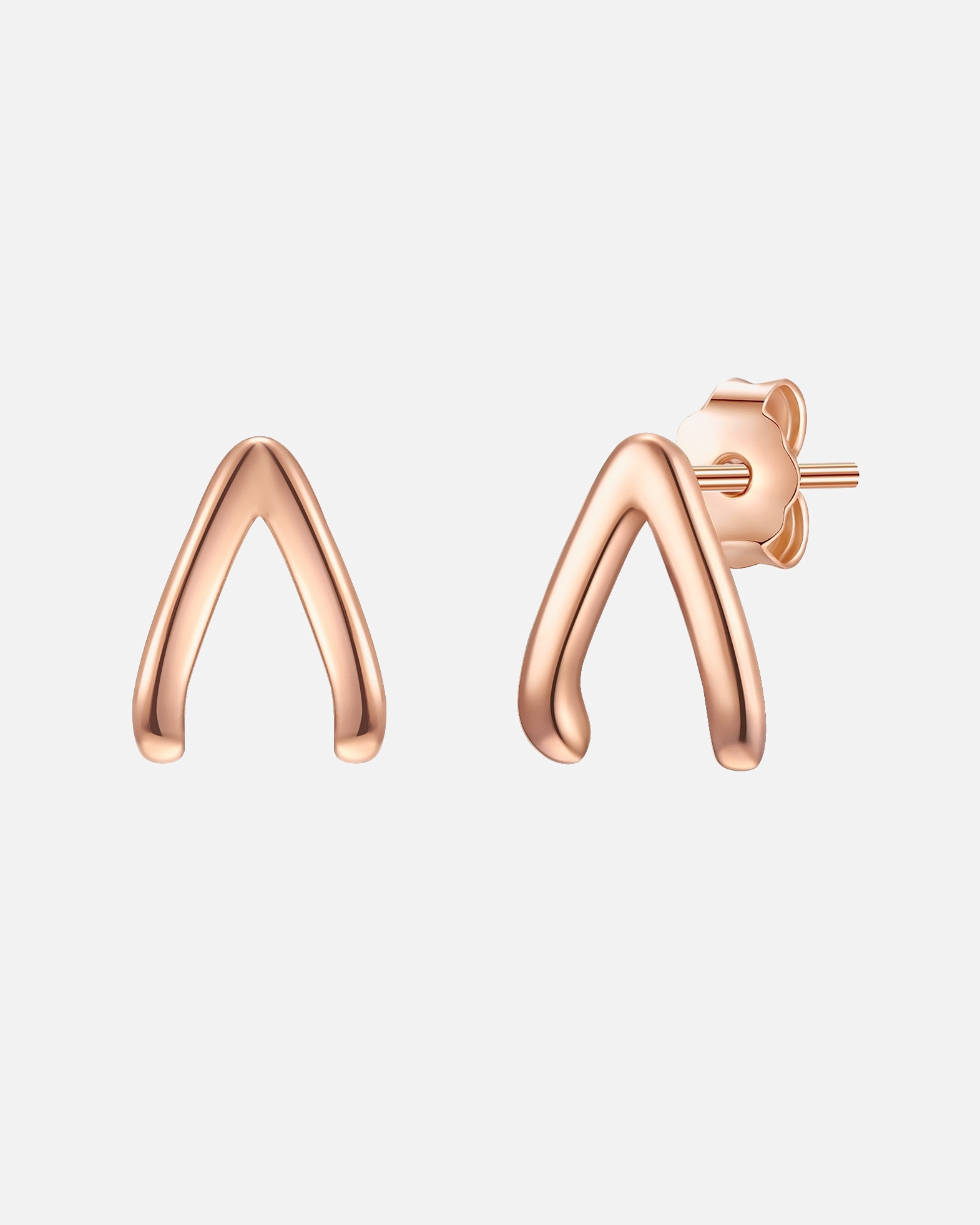 Kolczyki dla Kobieta Glanzstücke München Srebrne kolczyki sztyfty srebro wysokiej próby różowe złoto 7,9 mm