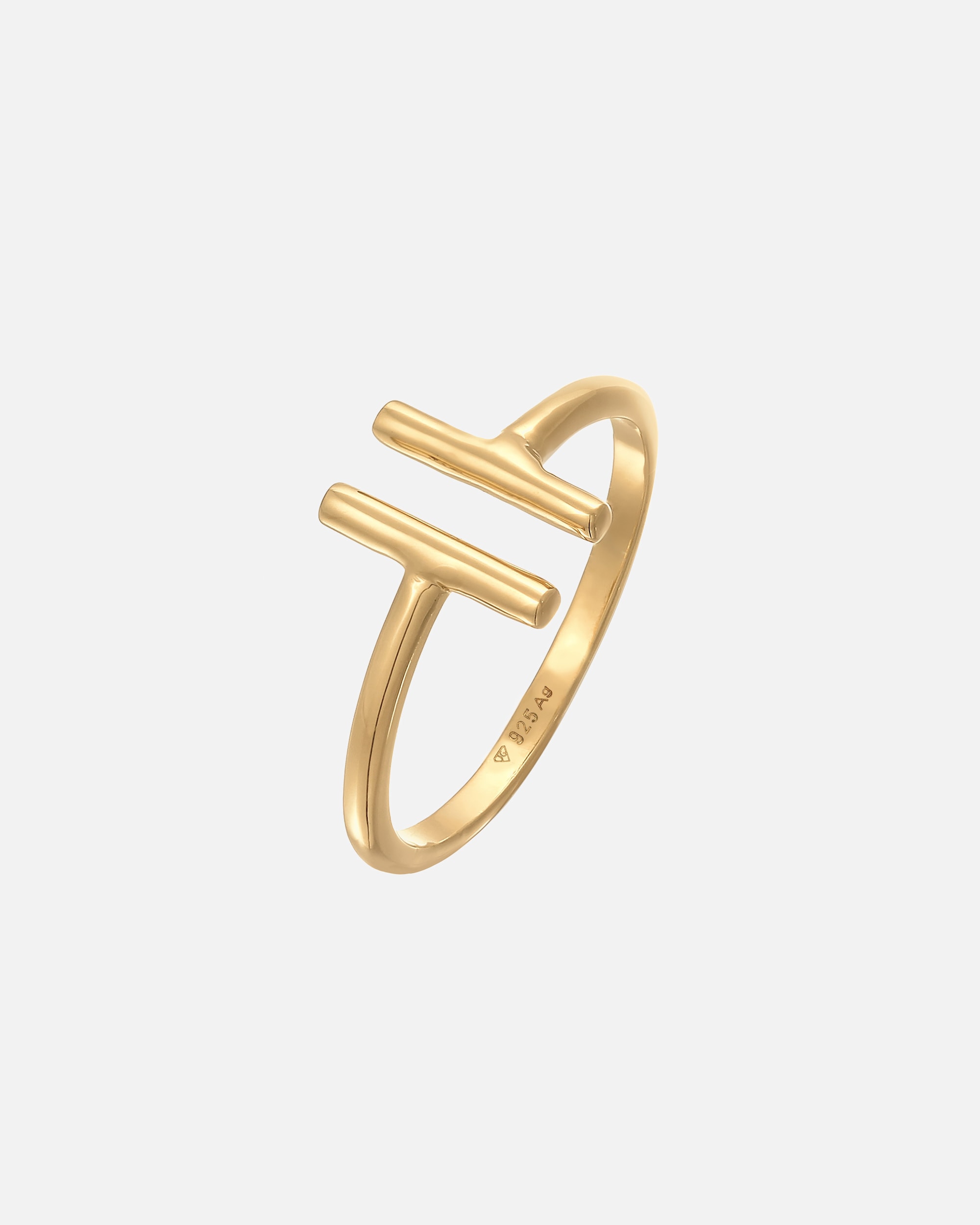 Pierścionek dla Kobieta Elli Damski Geo Trend otwarty w srebrze 925 Sterling Silver 52