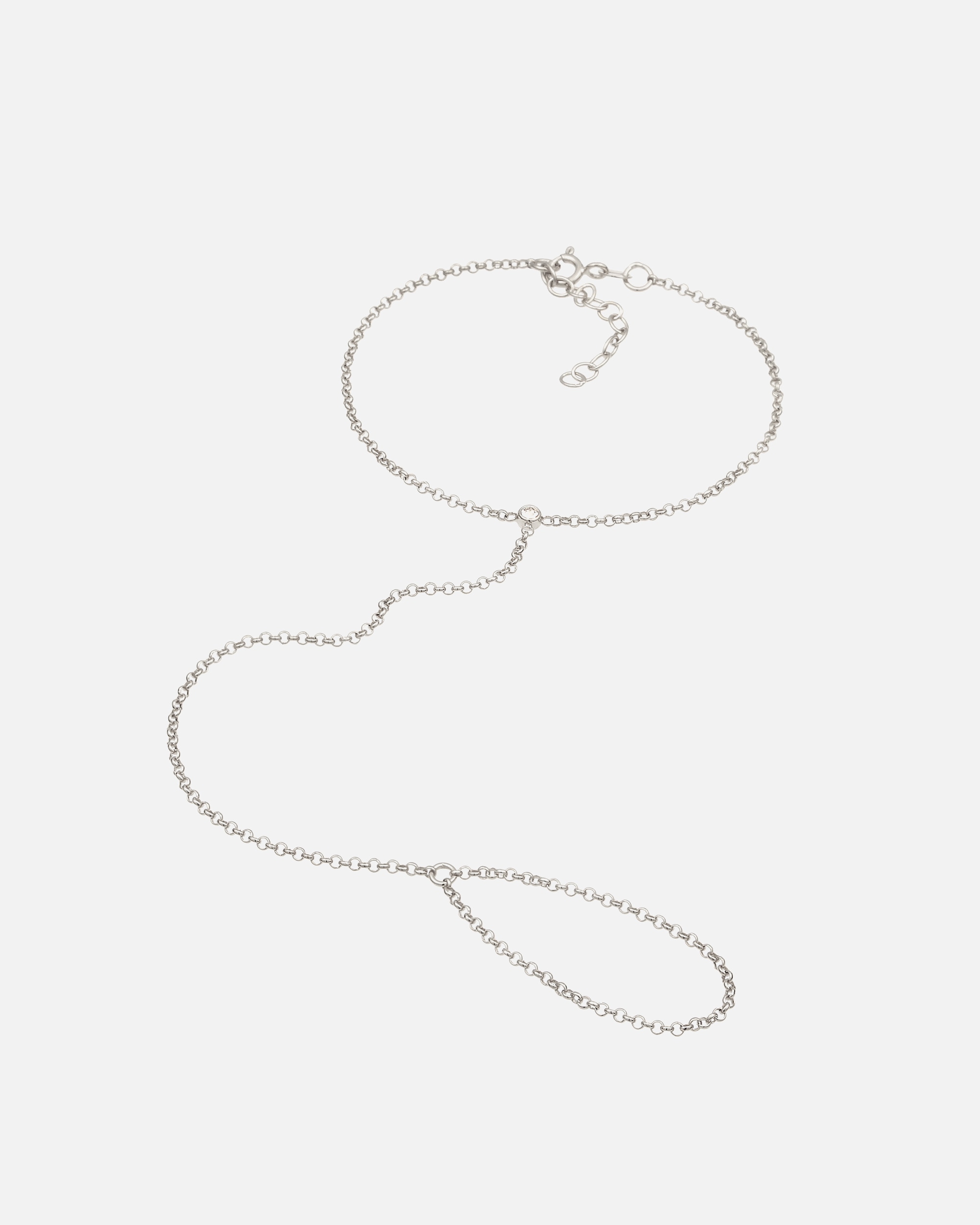 Bransoletka dla Kobieta Elli Damski łańcuszek na rękę z kryształkami ze srebra próby 925 silberfarben