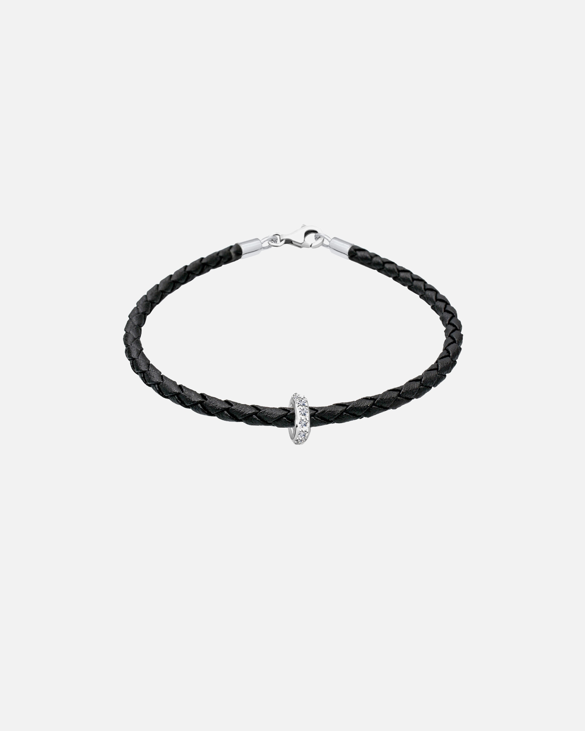 Bransoletka dla Kobieta Elli Damska spleciona z kryształami w srebrze próby 925 sterling silver 18