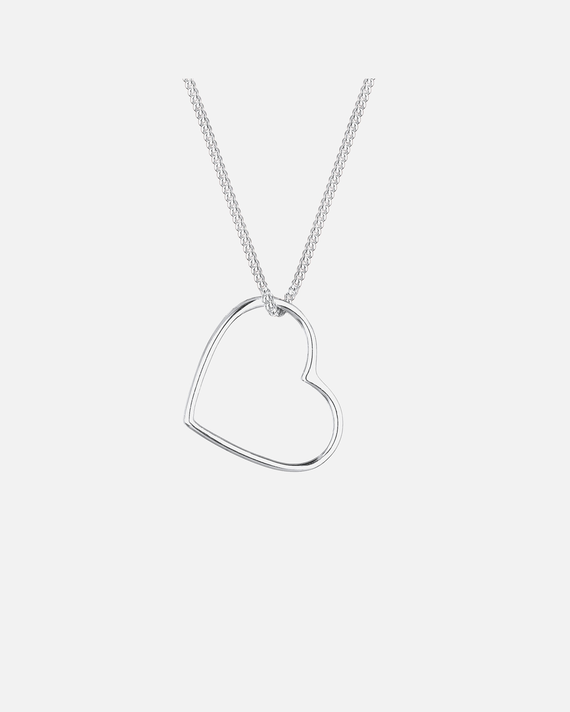 Naszyjnik dla Kobieta Damski wisiorek Serce Basic wykonany ze srebra próby 925 Sterling Silver silberfarben