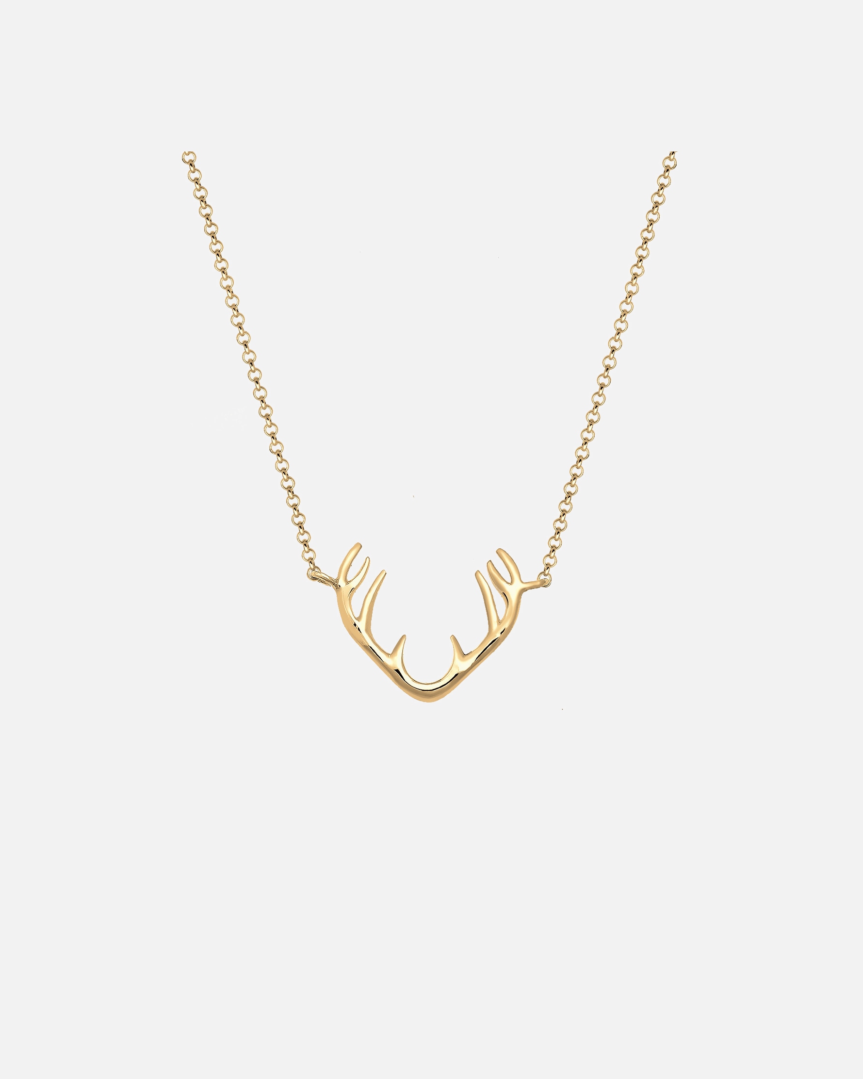 Naszyjnik dla Kobieta Elli Damski wisiorek z porożem renifera w srebrze próby 925 Sterling Silver goldfarben