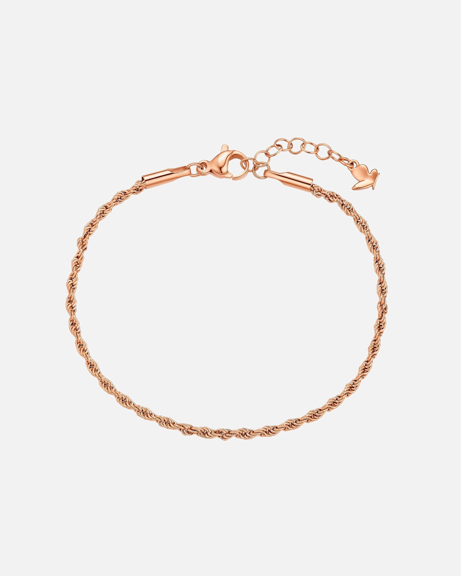 Bransoletka dla Kobieta Bransoletka ze stali nierdzewnej w kolorze Rózowego Zlota 17,0 cm Basislänge + 3,0 cm Verlängerung