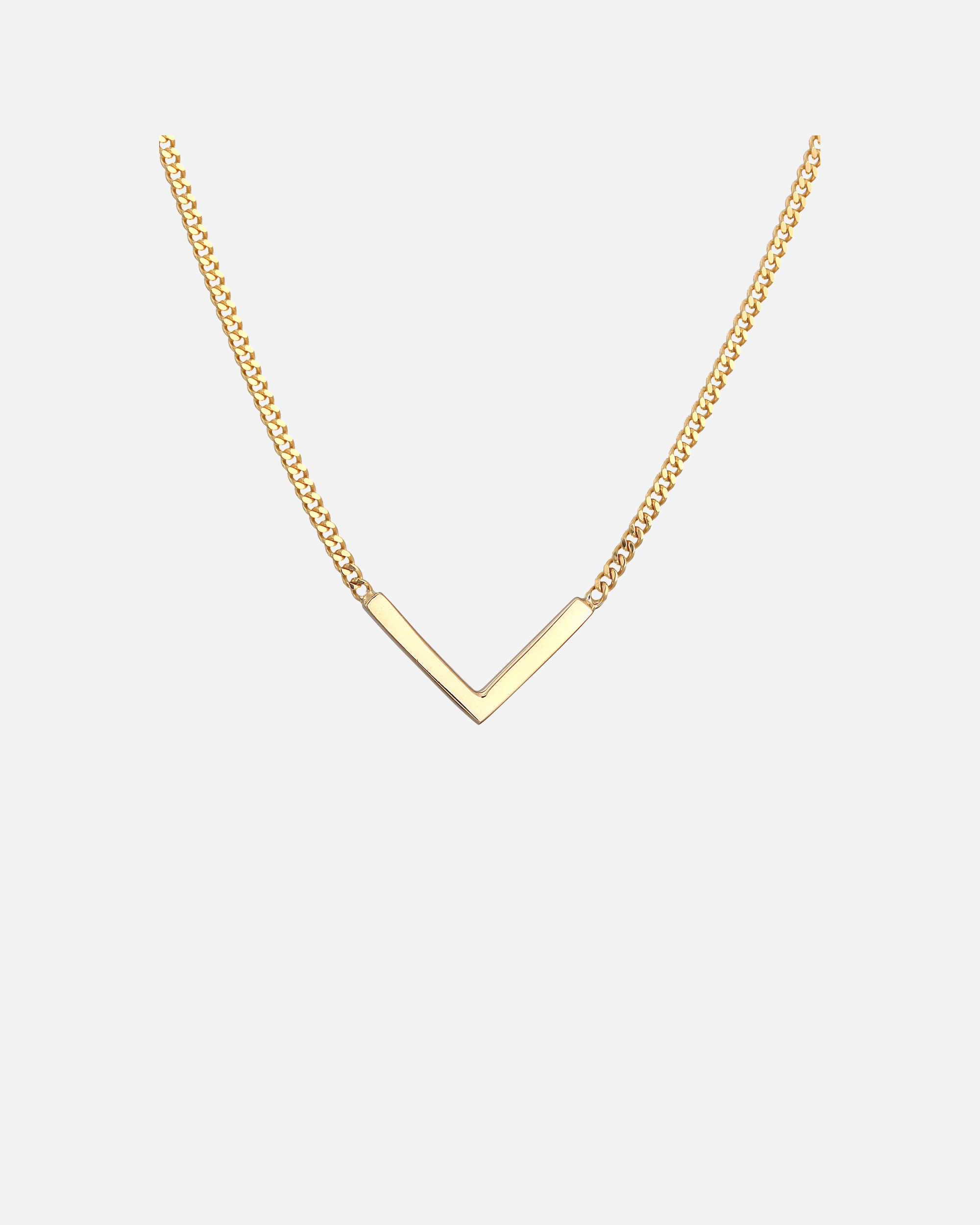 Naszyjnik dla Kobieta Elli PREMIUM Damski łańcuszek V Geo Minimal w żółtym złocie próby 375 40