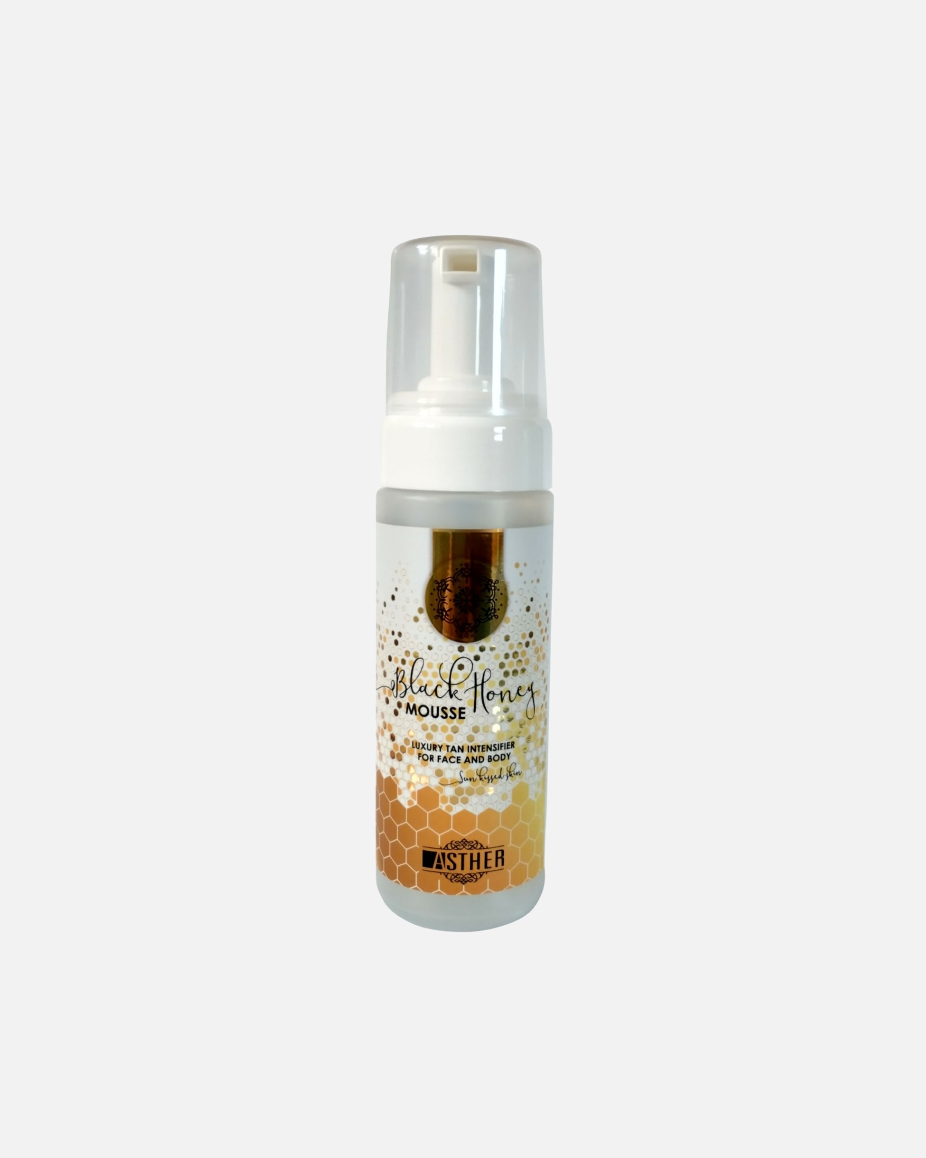 Samoopalacz dla Unisex Asther Default Brand Line Black Honey Mousse pianka do opalania twarzy i ciała z ekstraktami roślinnymi 150 ml