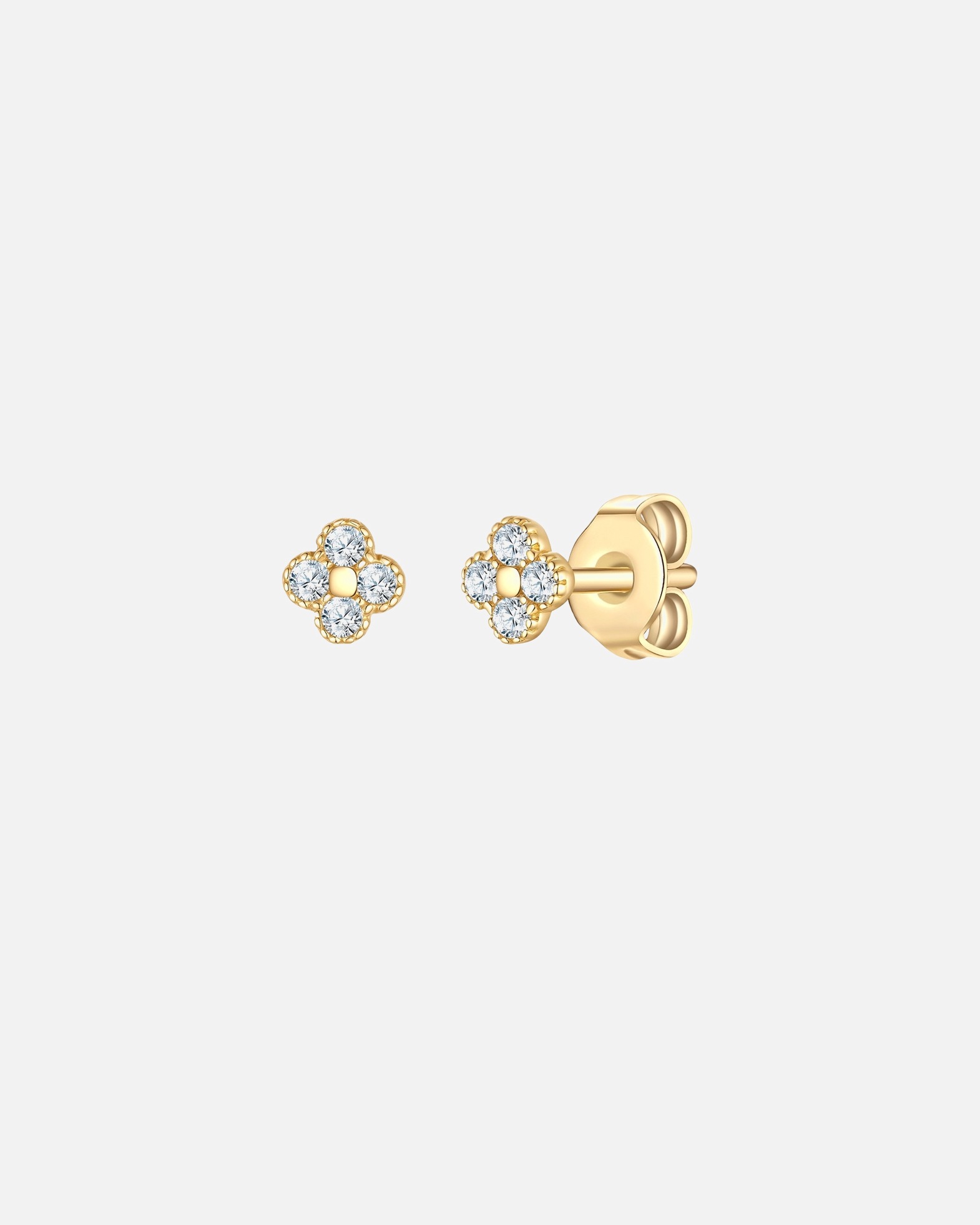 Kolczyki dla Kobieta Glanzstücke München Kolczyki z Srebra Sterling w zlocie z Cyrkonia 3,6 mm