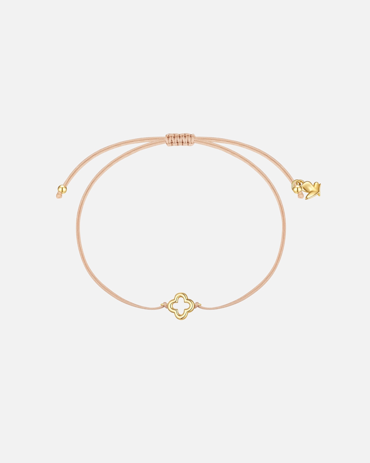 Bransoletka dla Kobieta Glanzstücke München Bransoletka Koniczyna ze stali nierdzewnej w kolorze zóltego zlota 15,0 - 22,0 cm, flexibel einstellbar