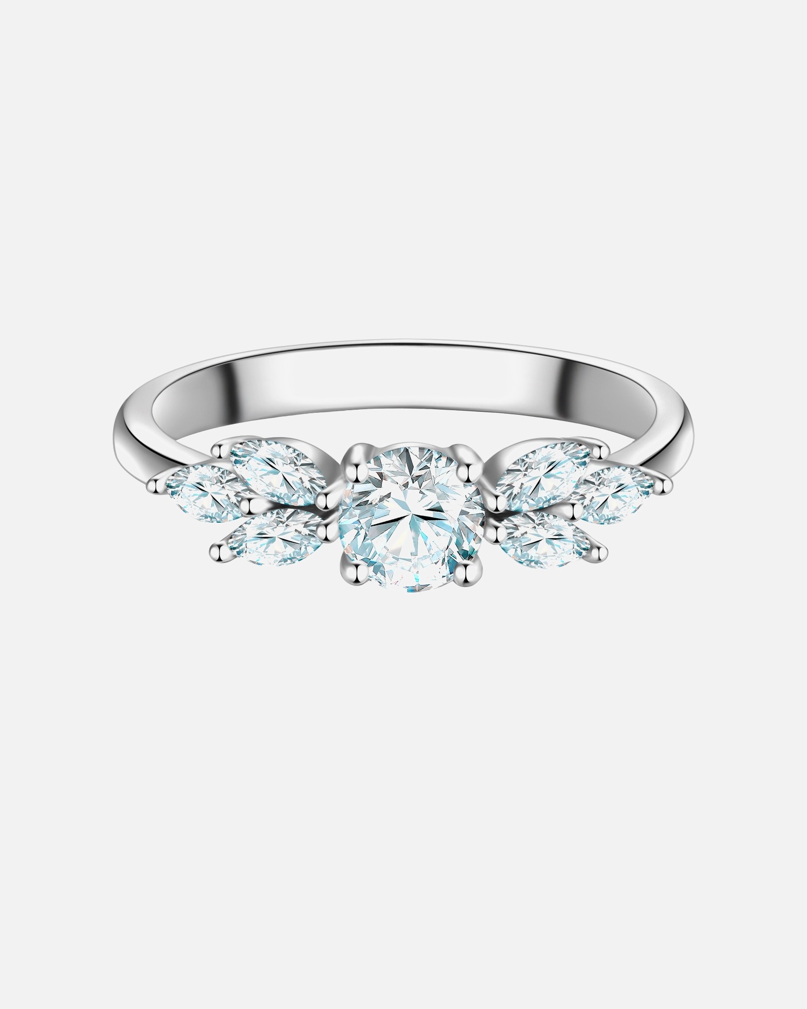 Pierścionek dla Kobieta Trilani Pierscionek z Srebra Sterling w srebrze z Cyrkonia 60