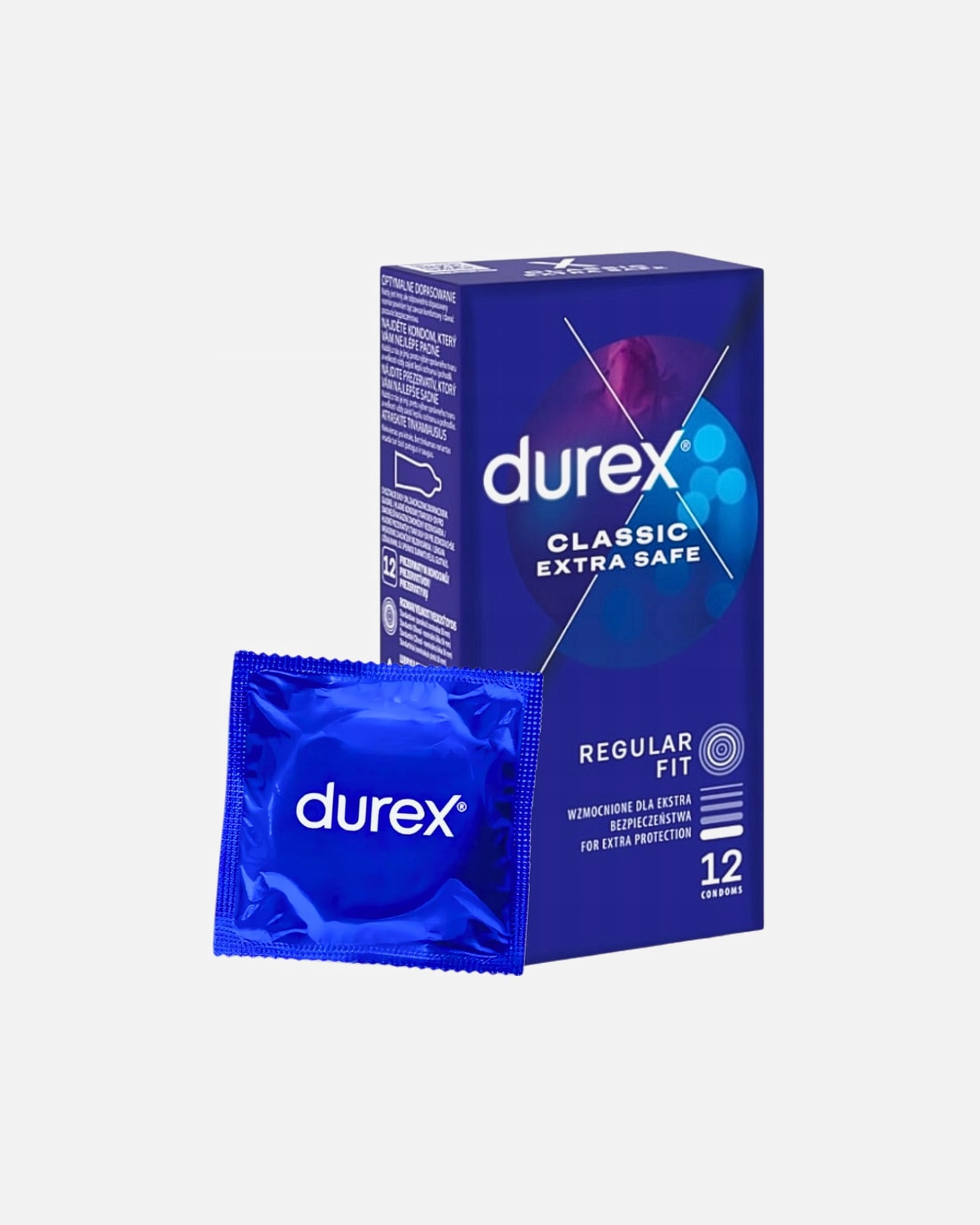Prezerwatywa dla Mężczyzna Durex Classic Extra Safe 12 szt