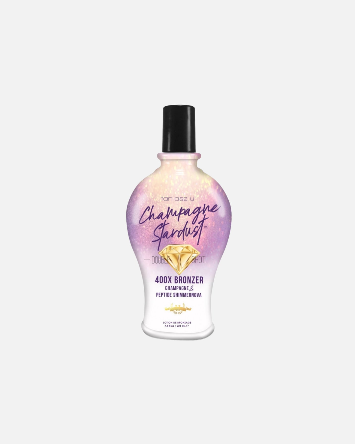 Samoopalacz dla Unisex Tan Asz U Default Brand Line Champagne Stardust bronzer do opalania z perłowym blaskiem peptydami i podwójną dawką bronzerów 221 ml