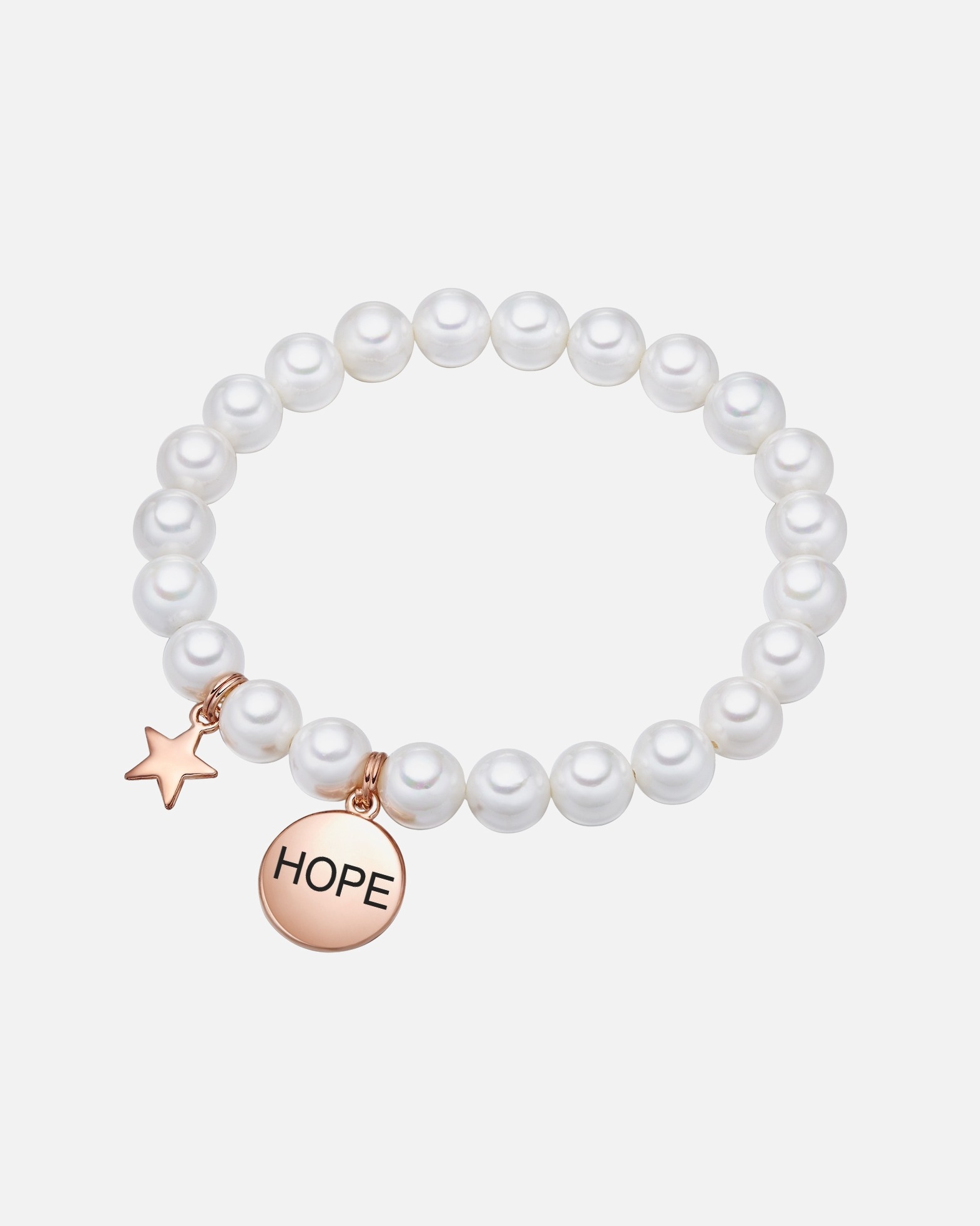 Bransoletka dla Kobieta Hope Mosiadz Sztuczna perła 19,0 cm