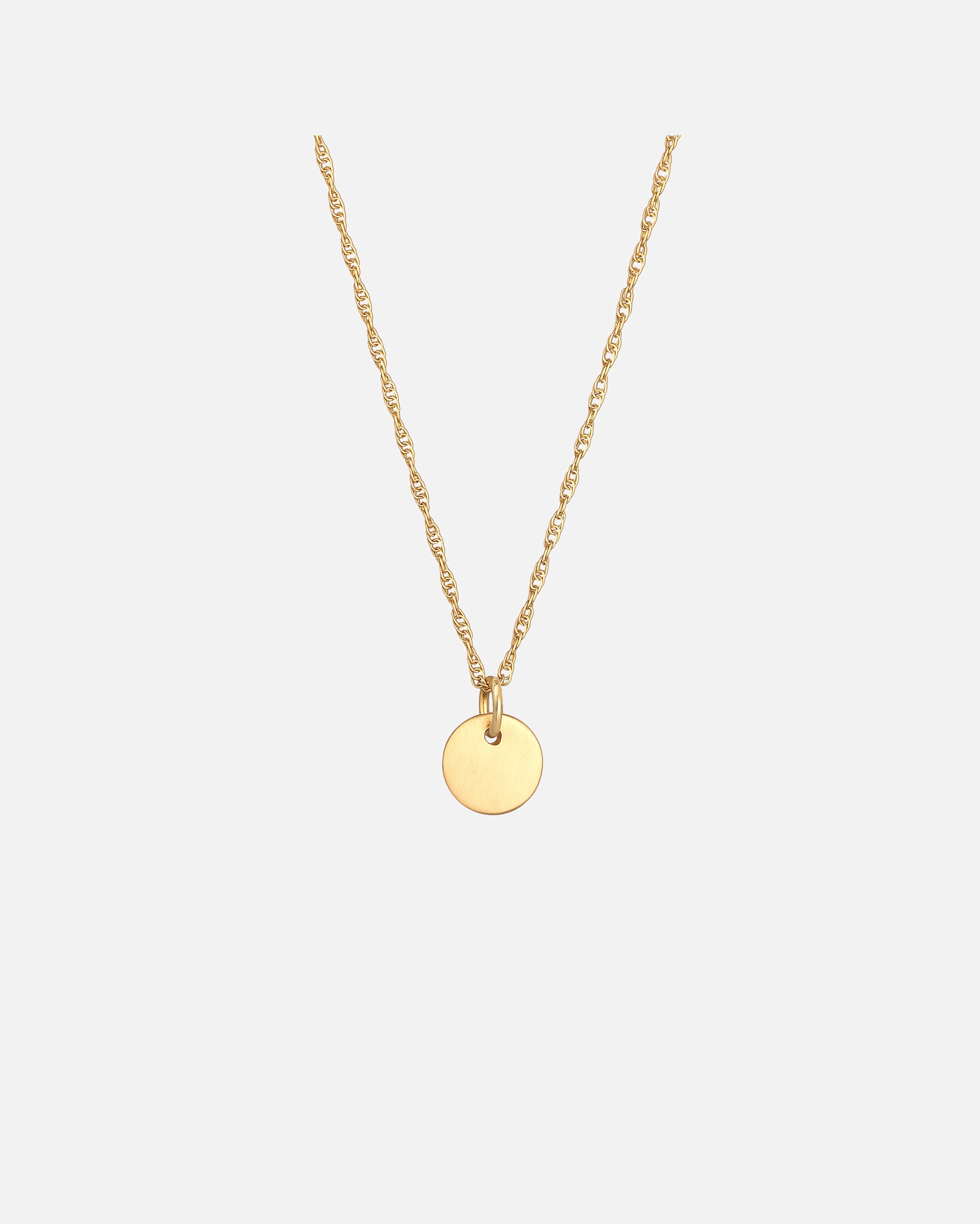 Naszyjnik dla Kobieta Elli Damski wisiorek płytkowy okrągłay ze srebra 925 Sterling Silver goldfarben
