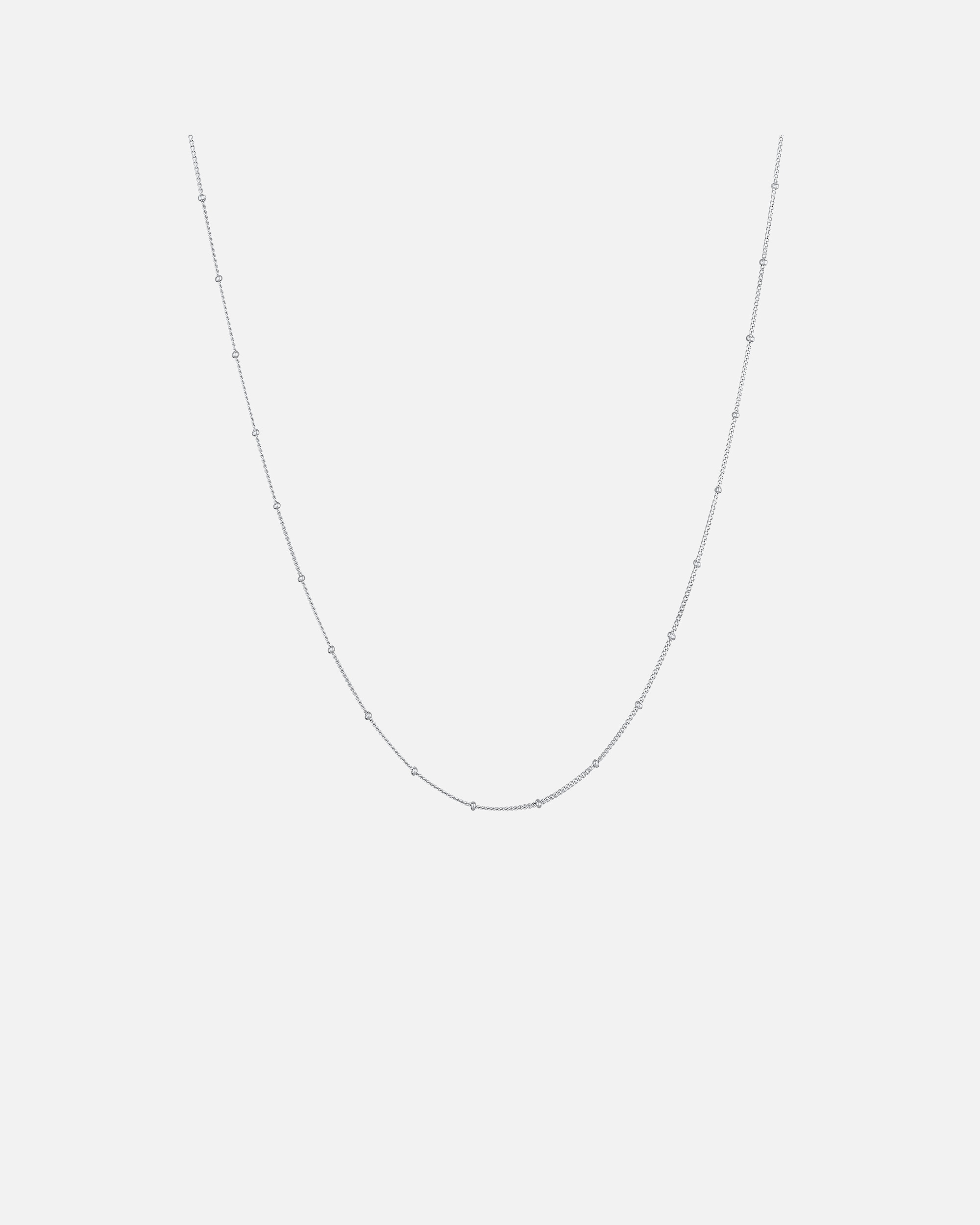 Naszyjnik dla Mężczyzna KUZZOI Męski wzór kuli Basic ze srebra próby 925 Sterling Silver 55