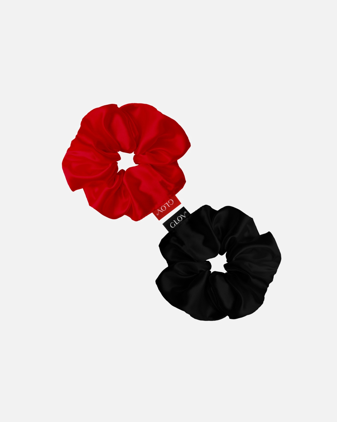 Gumka do włosów dla Kobieta GLOV Satin Scrunchies Wine/Black