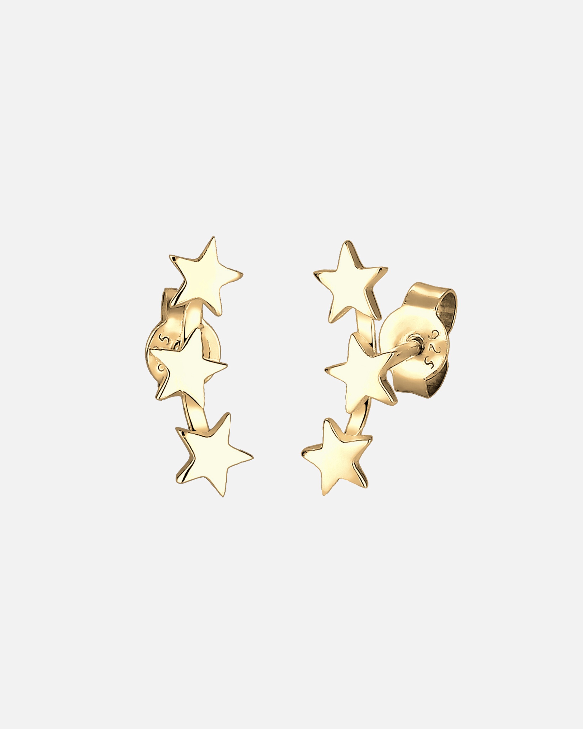 Kolczyki dla Kobieta Elli Damskie kolczyki sztyfty gwiazdy Astro Look w srebrze 925 Sterling Silver goldfarben