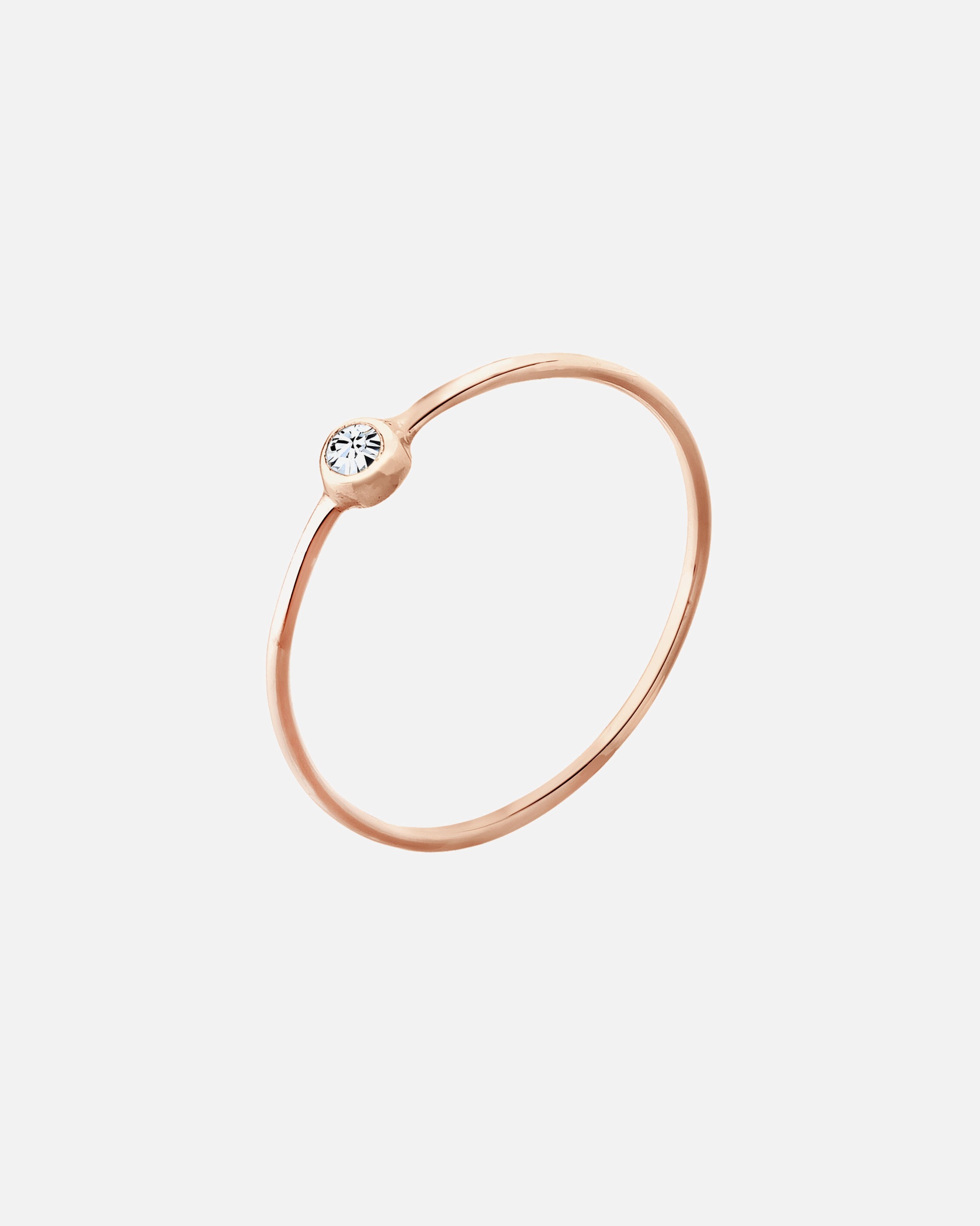 Pierścionek dla Kobieta Elli Damski pasjans z kryształem ze srebra próby 925 52