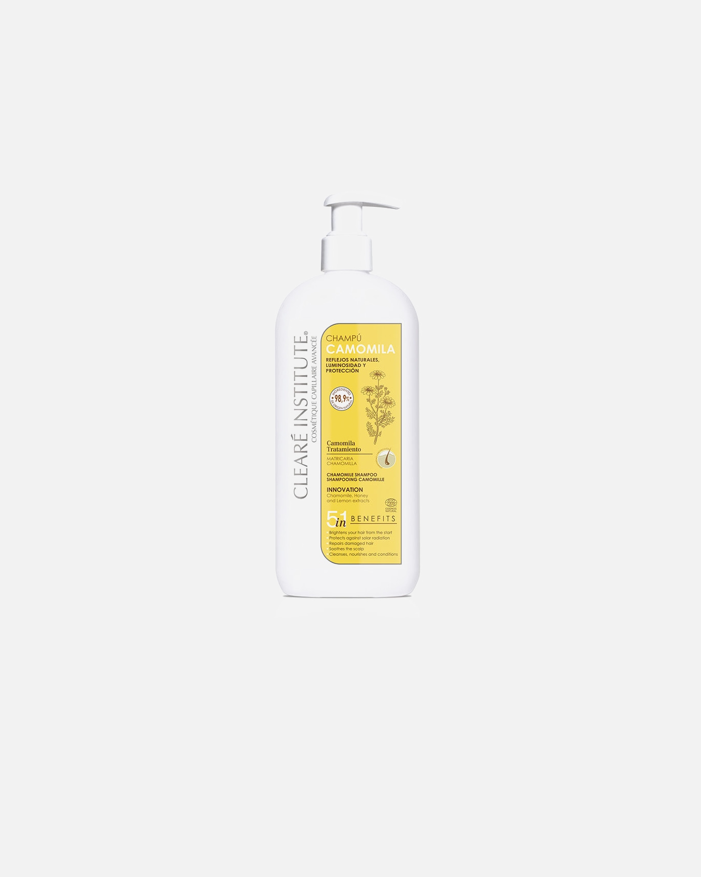 Szampon do włosów dla Unisex Clearé Institute CAMOMILA eko szampan 400 ml