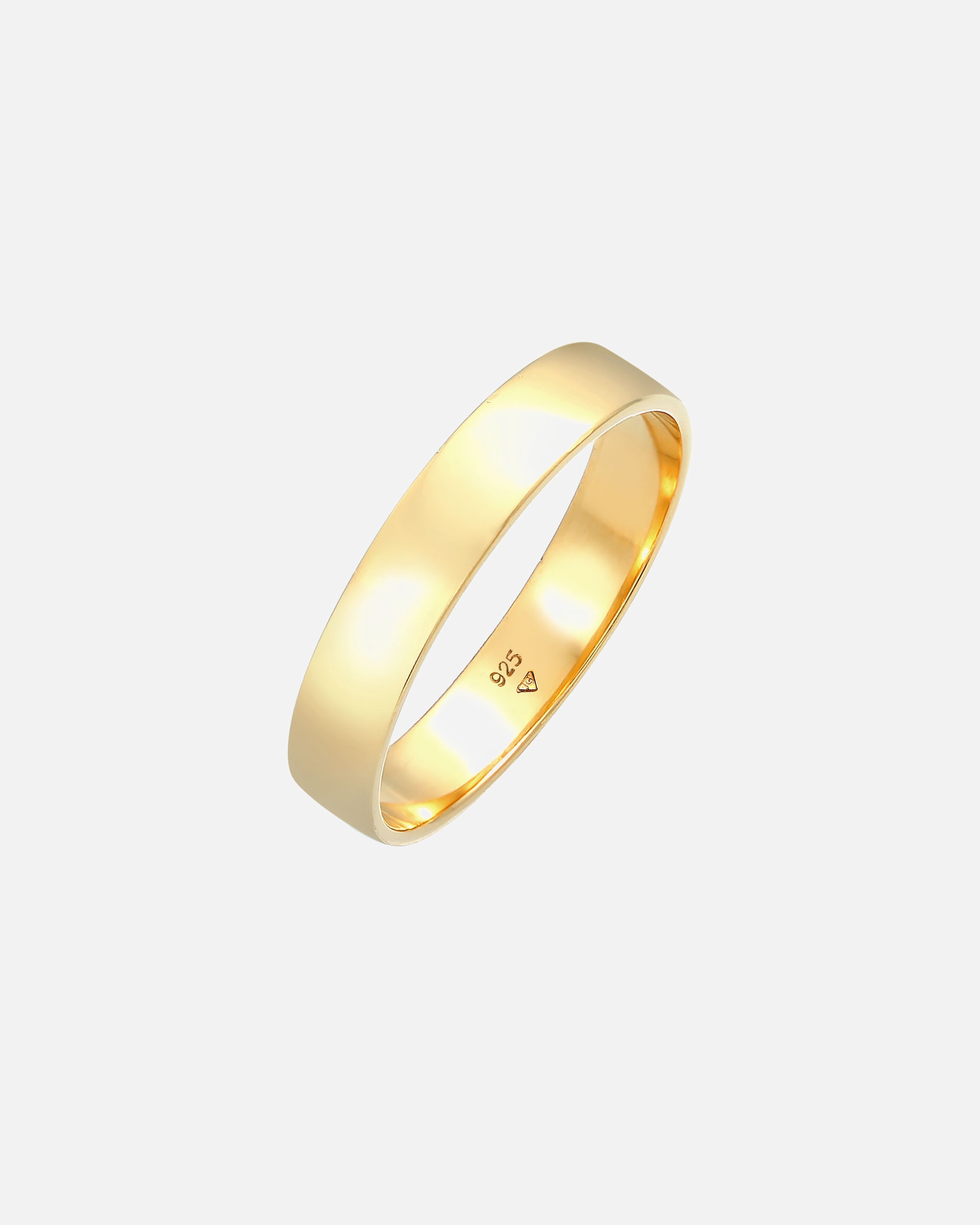 Pierścionek dla Mężczyzna KUZZOI Męski pierścień Minimal Basic Friendship w srebrze 925 Sterling Silver 54