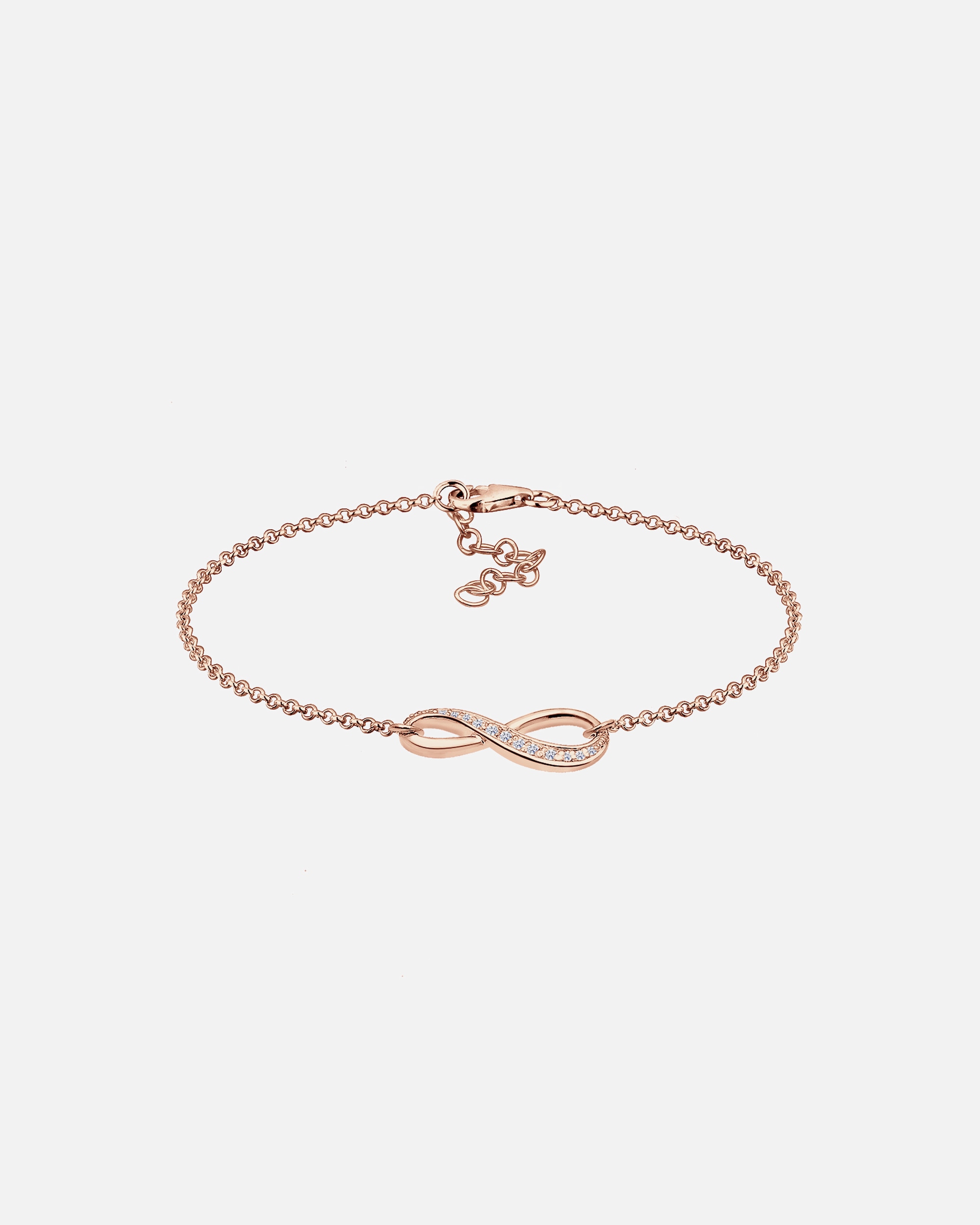 Bransoletka dla Kobieta Elli Damski symbol nieskończoności z kryształami cyrkonii, srebro próby 925 Sterling Silver 18