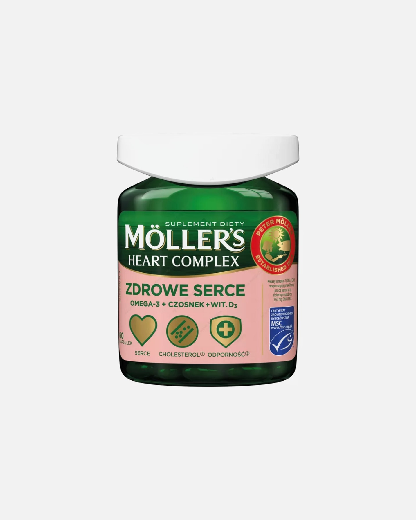 Suplement diety dla Unisex MOLLER'S Heart Complex 60 szt