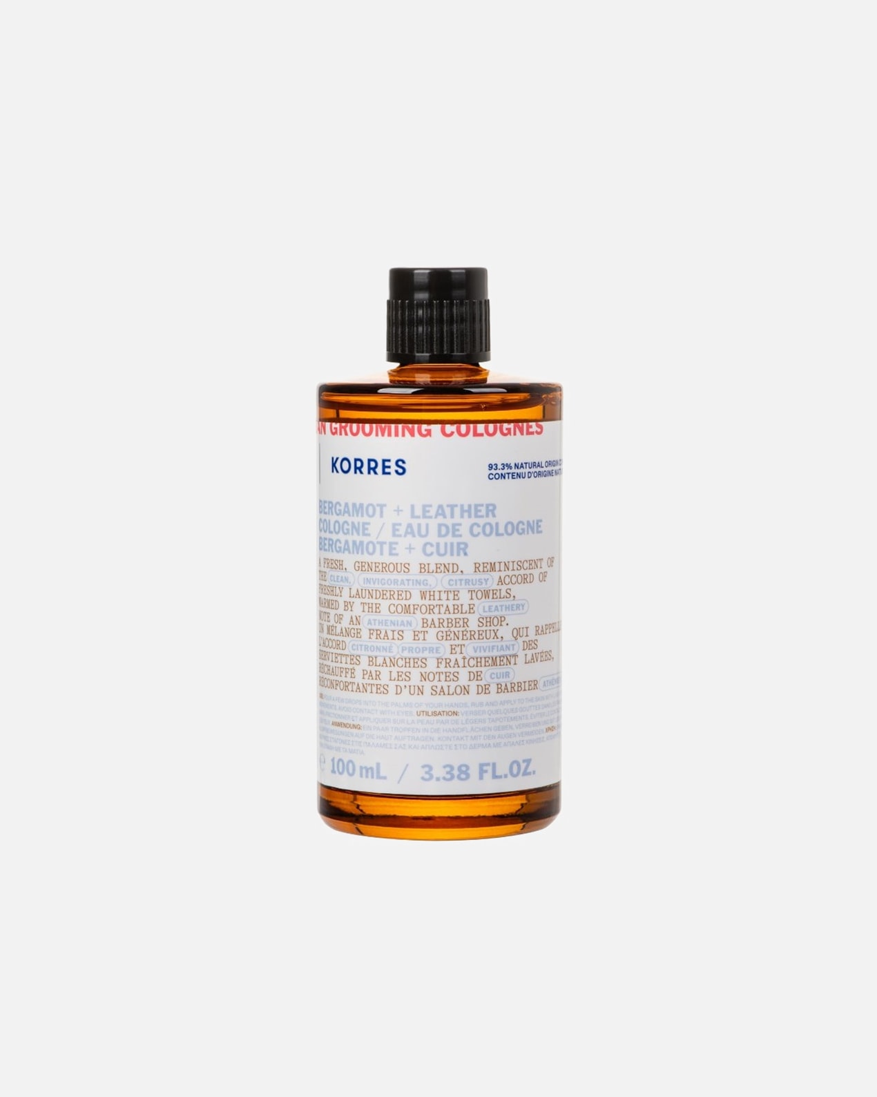 Woda kolońska dla Mężczyzna KORRES Athenian Grooming Bergamot + Leather 100 ml