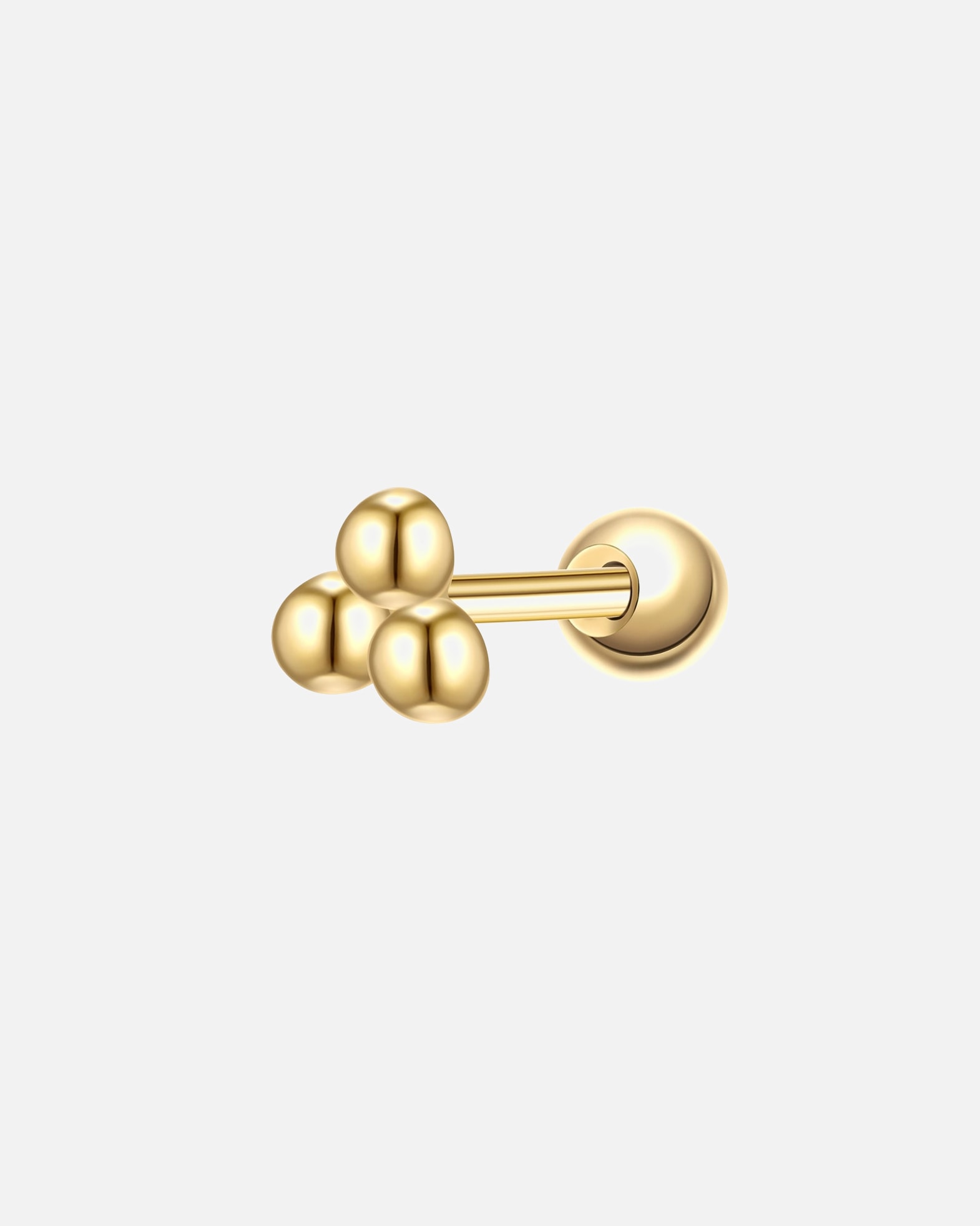 Kolczyki dla Kobieta Glanzstücke München Piercing Kugeln z srebra próby 925 w kolorze zlotym 3,7 mm