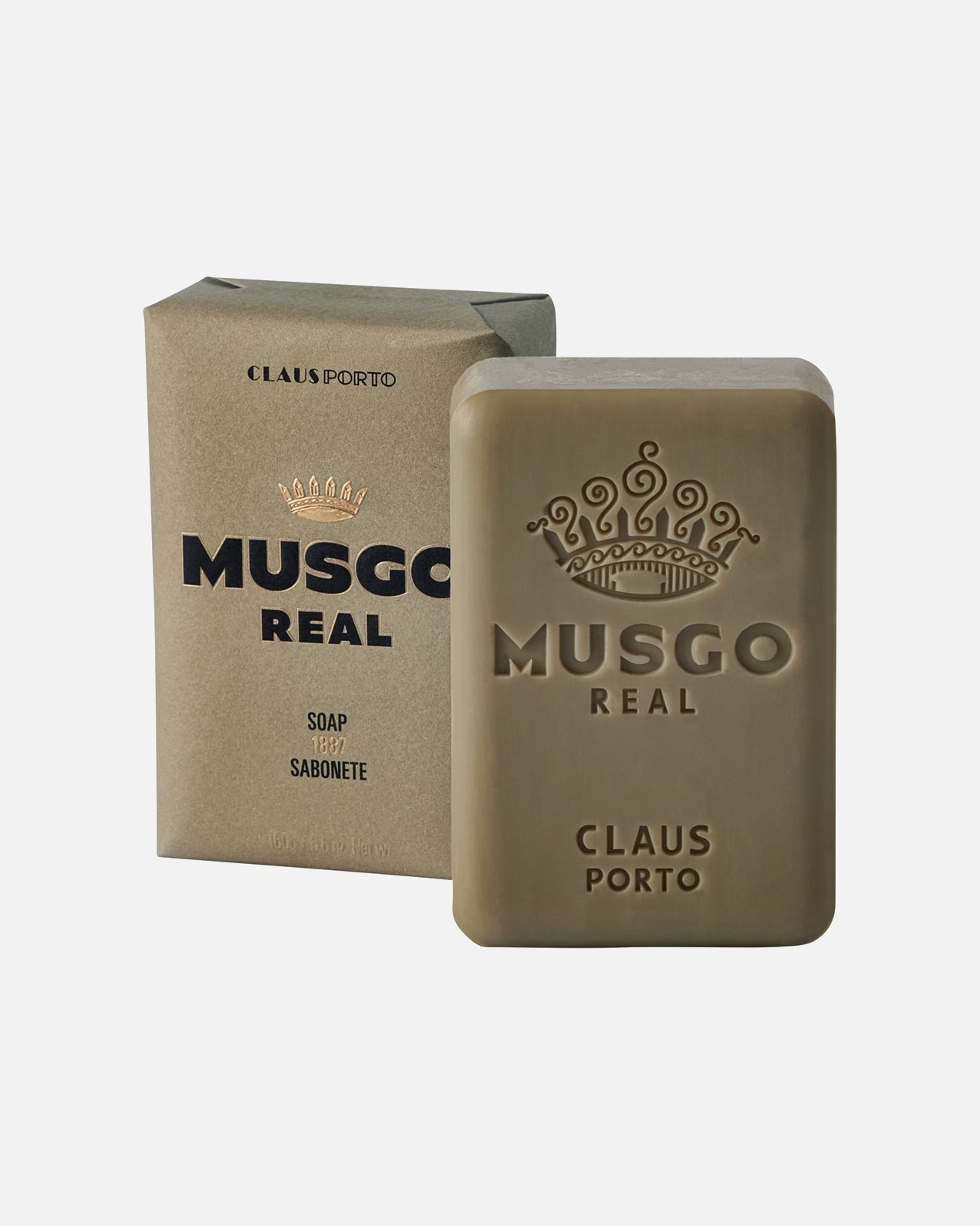 Mydło do rąk dla Unisex Claus Porto Musgo Real 1887 Mydło do ciała 160 g