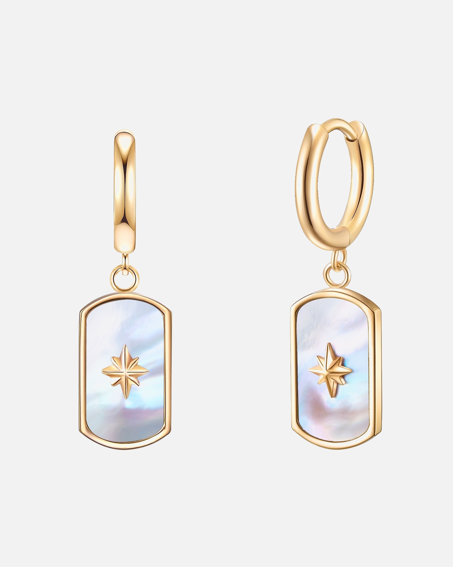 Kolczyki dla Kobieta Stal nierdzewna Masa perłowa 16,5 mm