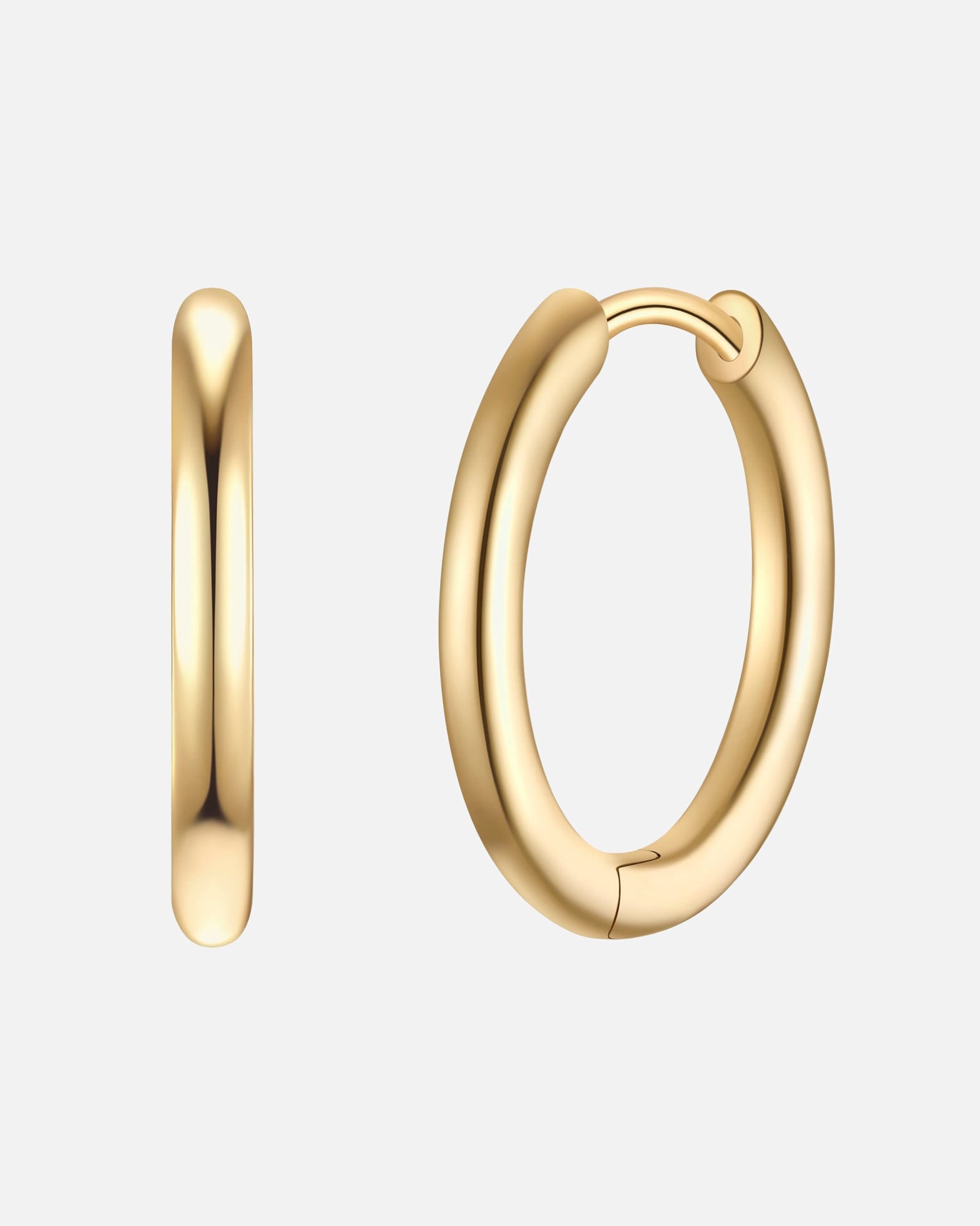 Obrączki dla Kobieta Glanzstücke München Kolczyki kola ze srebra próby 925 w kolorze zlotym 17,7 mm