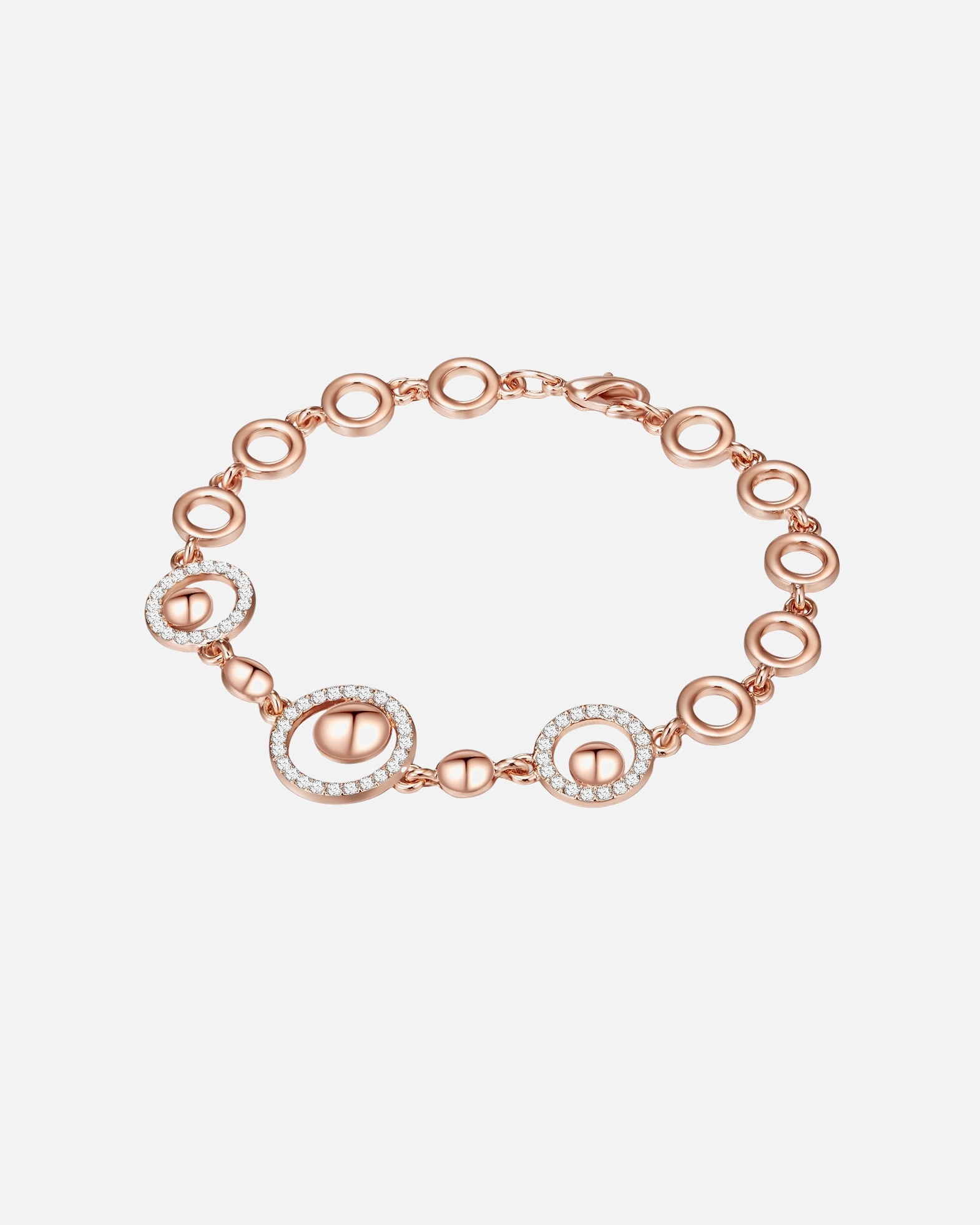 Bransoletka dla Kobieta Lulu & Jane Stop metali Zdobienie kryształkami Swarovski® 20,0 cm
